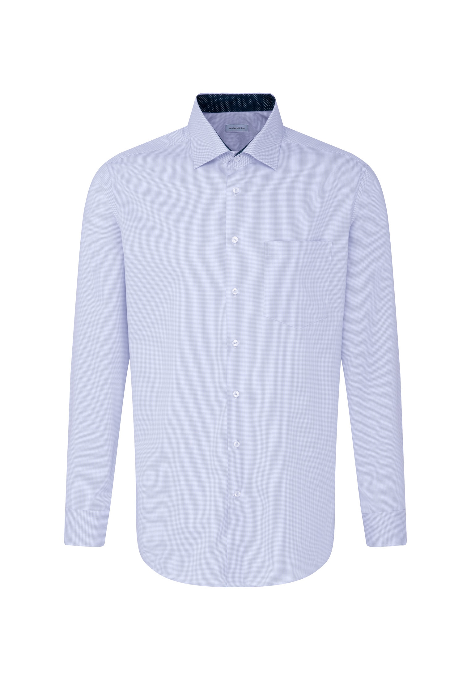 seidensticker Chemise d'affaires »Schwarze Rose« col Kent 1/1 régulier à carreaux