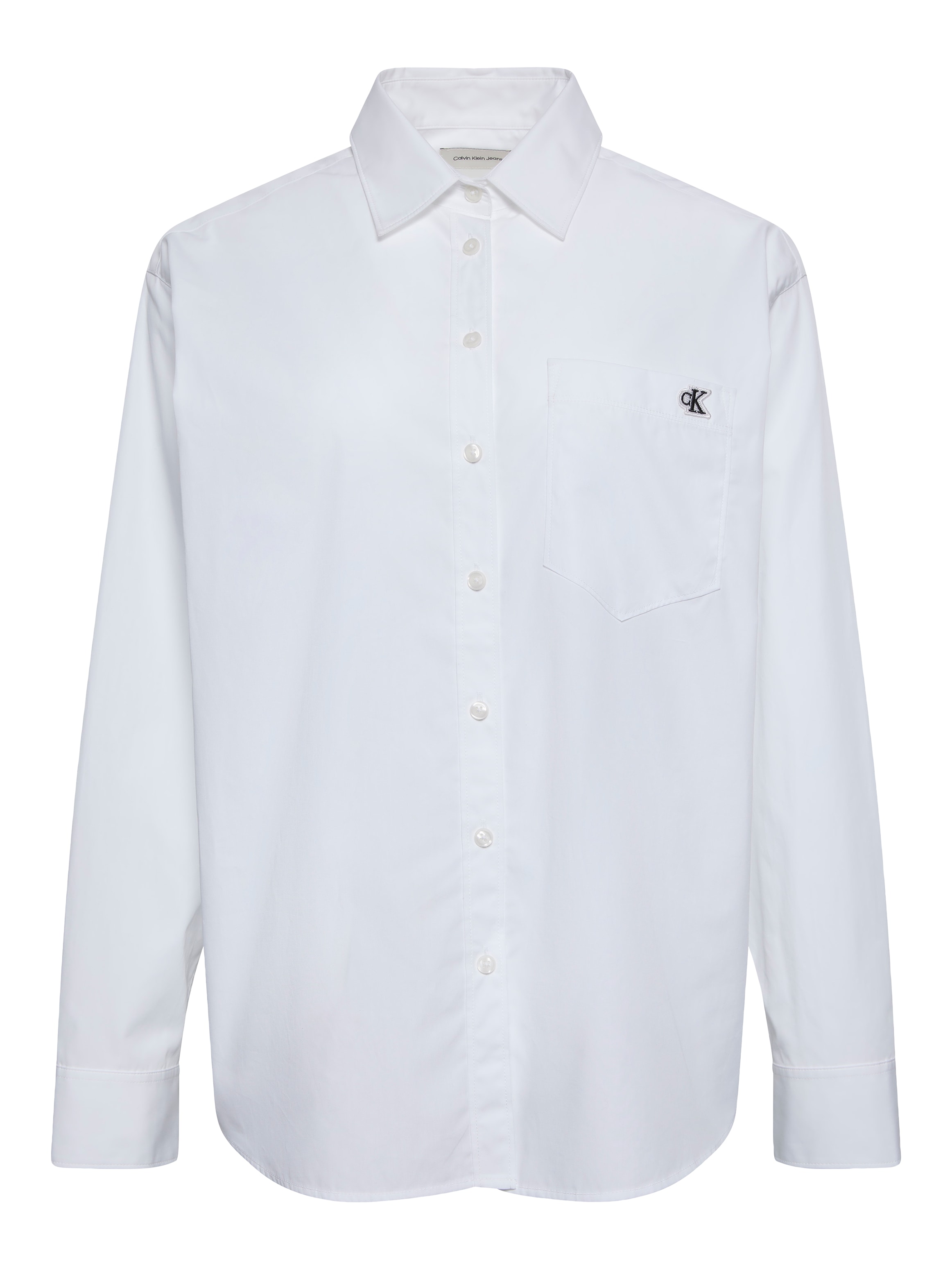 Calvin Klein Jeans Blouse chemise »COTTON POPLIN RELAXED SHIRT« Regular fit mit Brusttasche