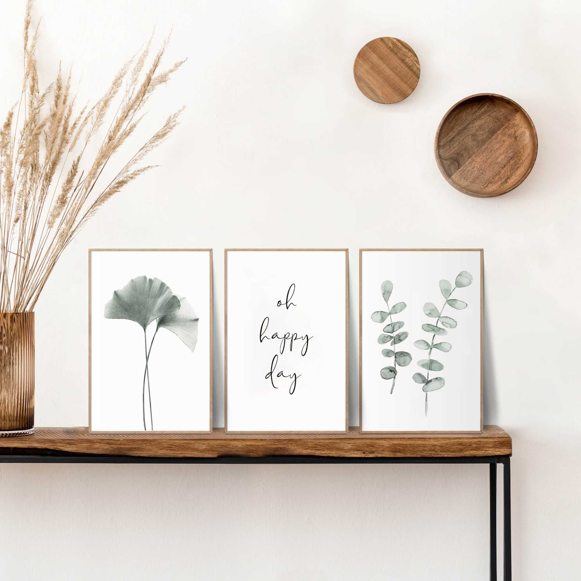 Reinders! Poster »Green Twigs« Küche - Botanisch - Natur - Blätter - Grün - MDF - Blumen und Pflanzen