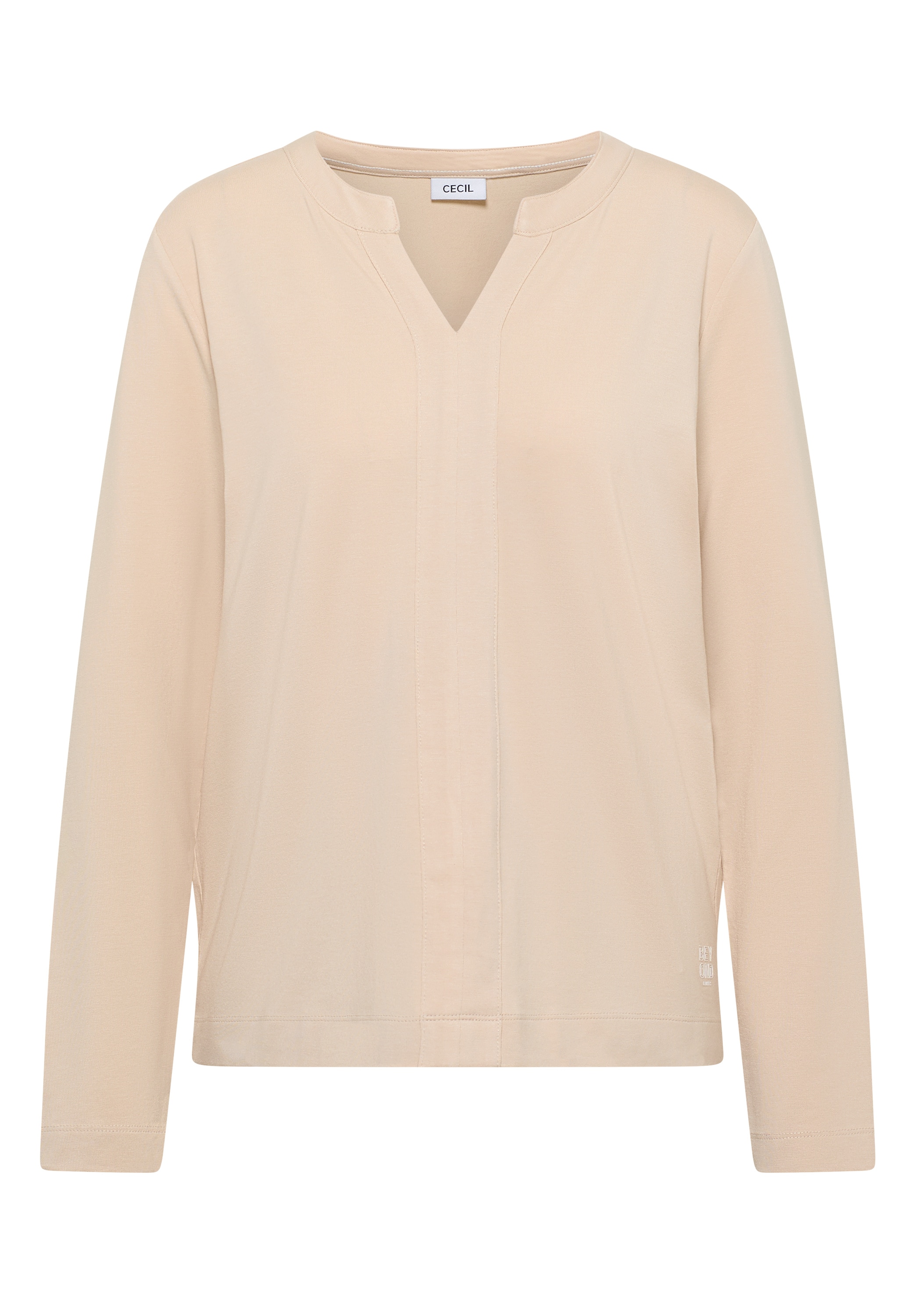 Cecil Chemisier feines Frontdetail, Splitneck, mit Elasthananteil