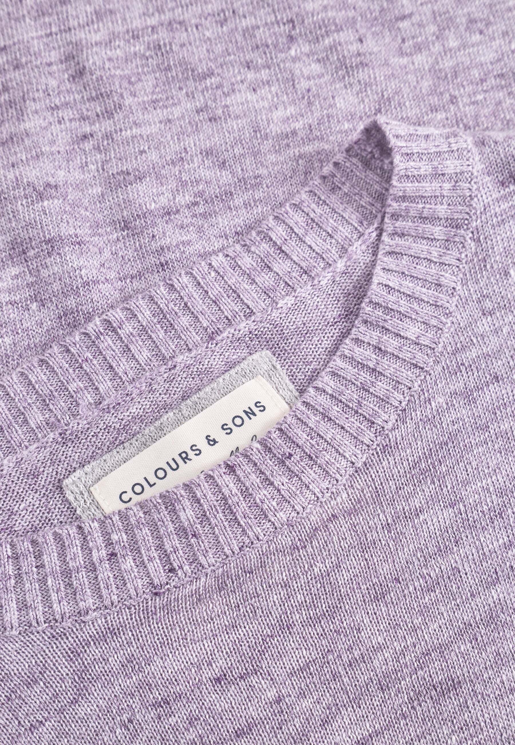 colours & sons Pull en tricot »colours & sons Pullover Roundneck-Linen«
