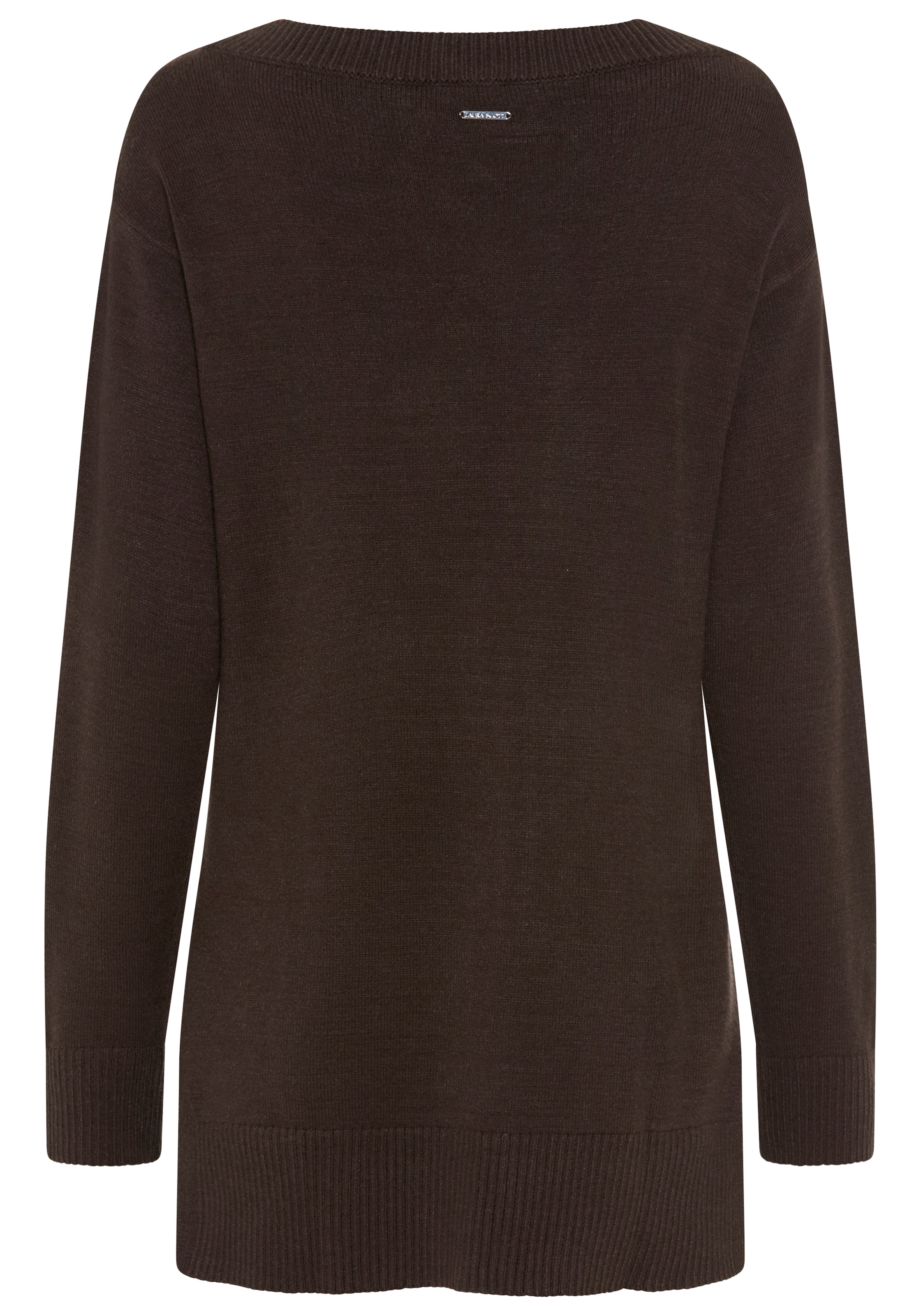 Laura Scott Strickpullover »mit femininem V-Ausschnitt« aus weicher Viskosemischung