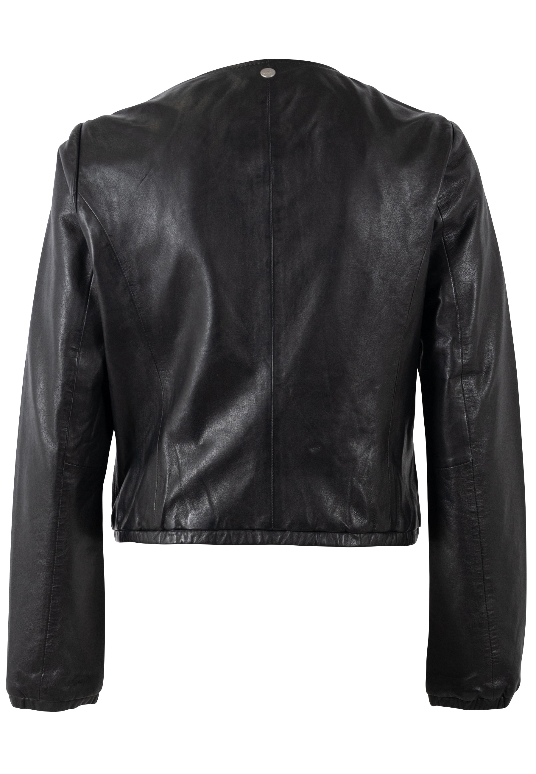 Mauritius Lederjacke »MWYanna« aus leichtem Material, kragenlos