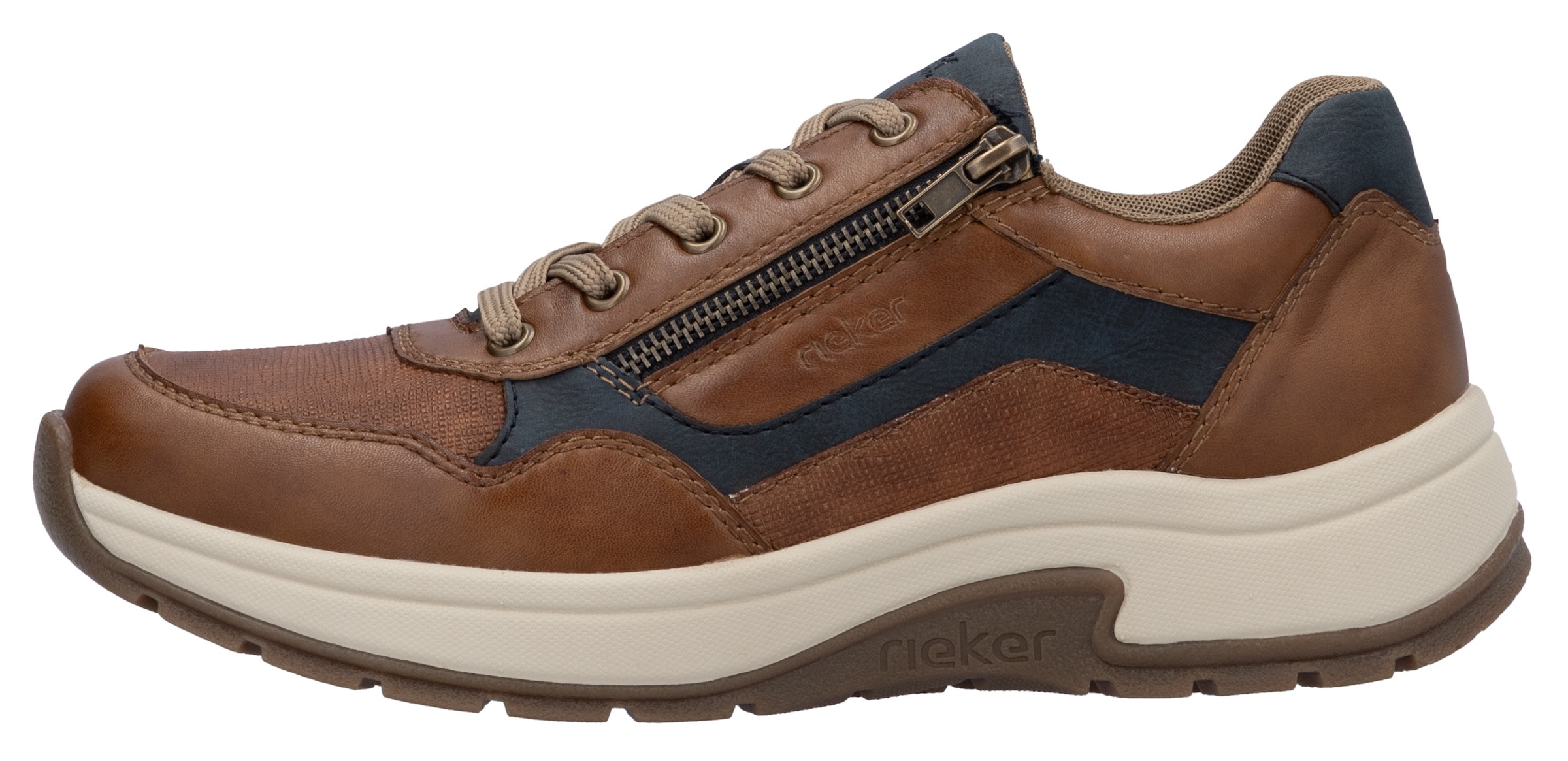 Rieker Sneaker  , Halbschuh, Freizeitschuh, Schnürschuh in bequemer Form