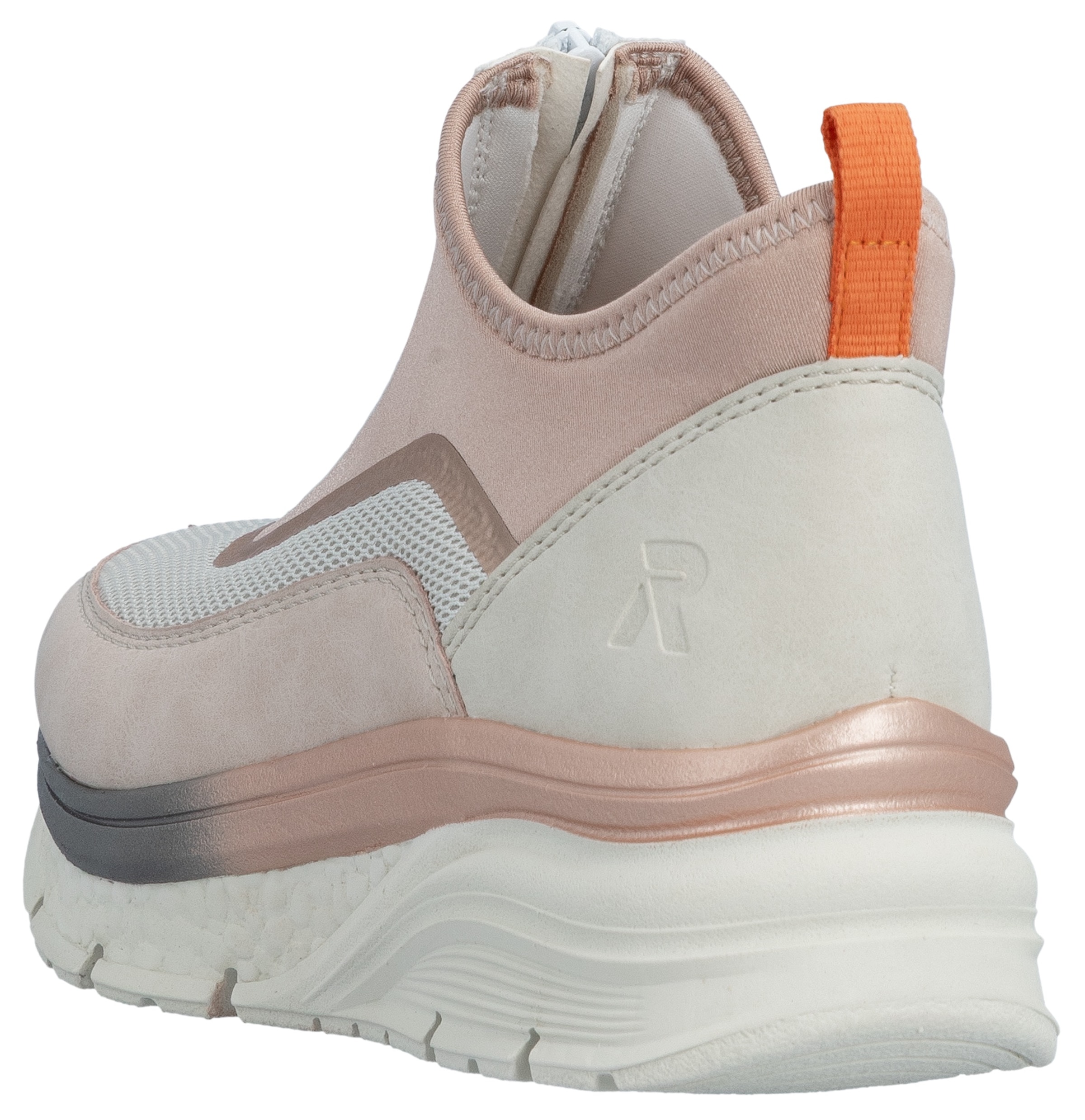 Rieker Schlupfboots  , Keilabsatz, Freizeitschuh, High Top-Sneaker, Reissverschluss