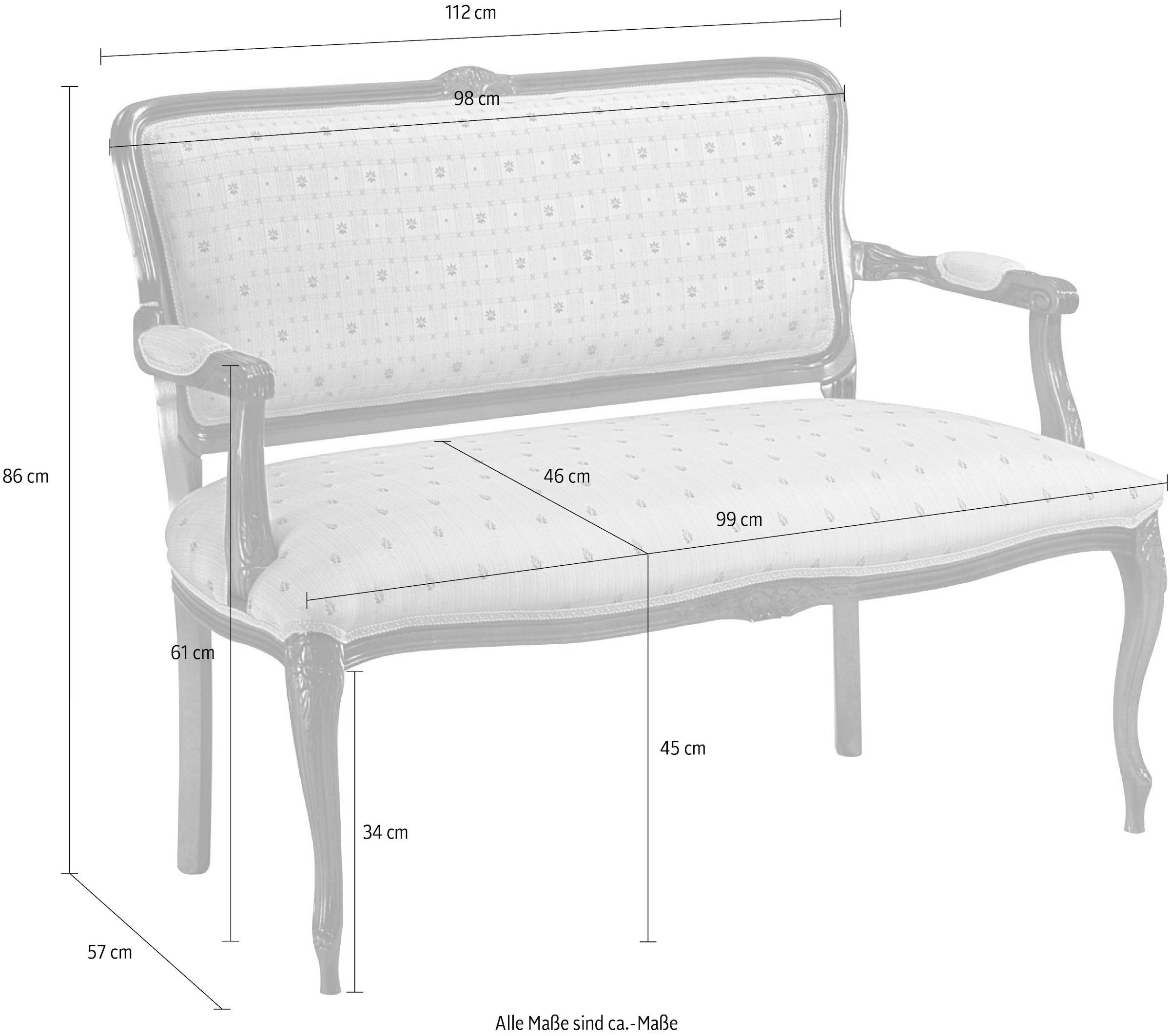Home affaire Sitzbank »Sitzbank Angela« Breite 112 cm