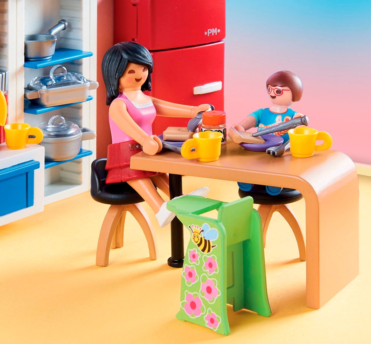 Playmobil® Jeu de construction »Familienküche (70206), Dollhouse« Made in Germany