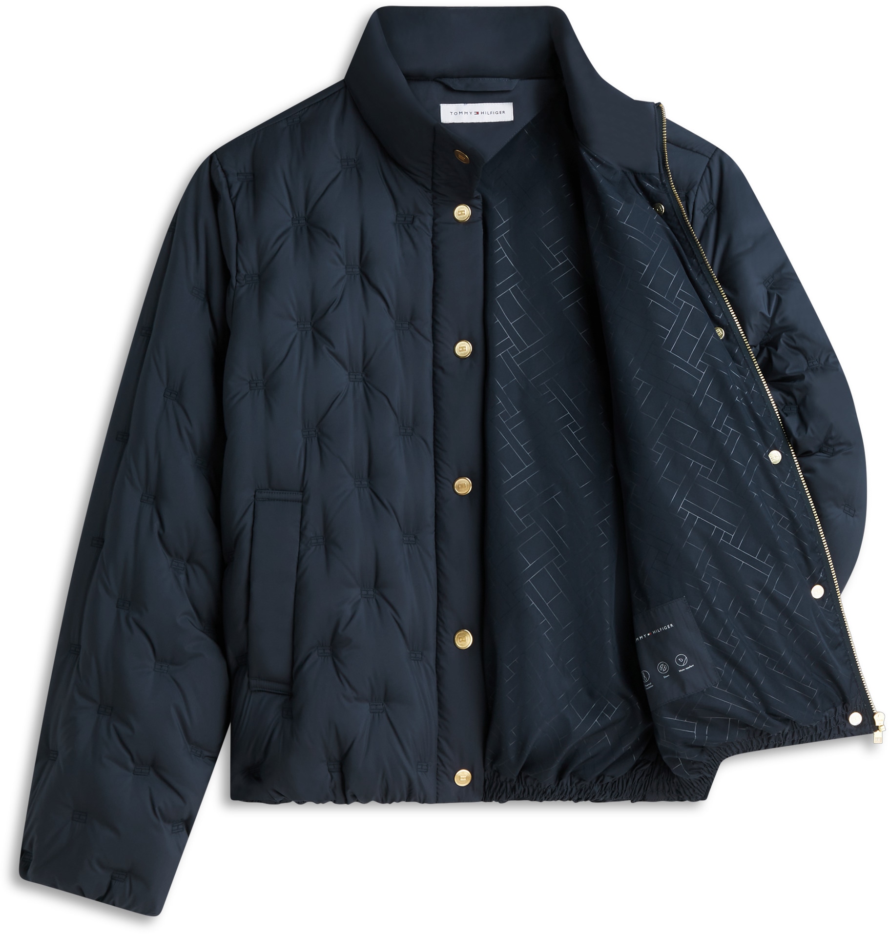 Tommy Hilfiger Veste matelassée »LW DOWN FLAG QUILT JACKET« fibre synthétique