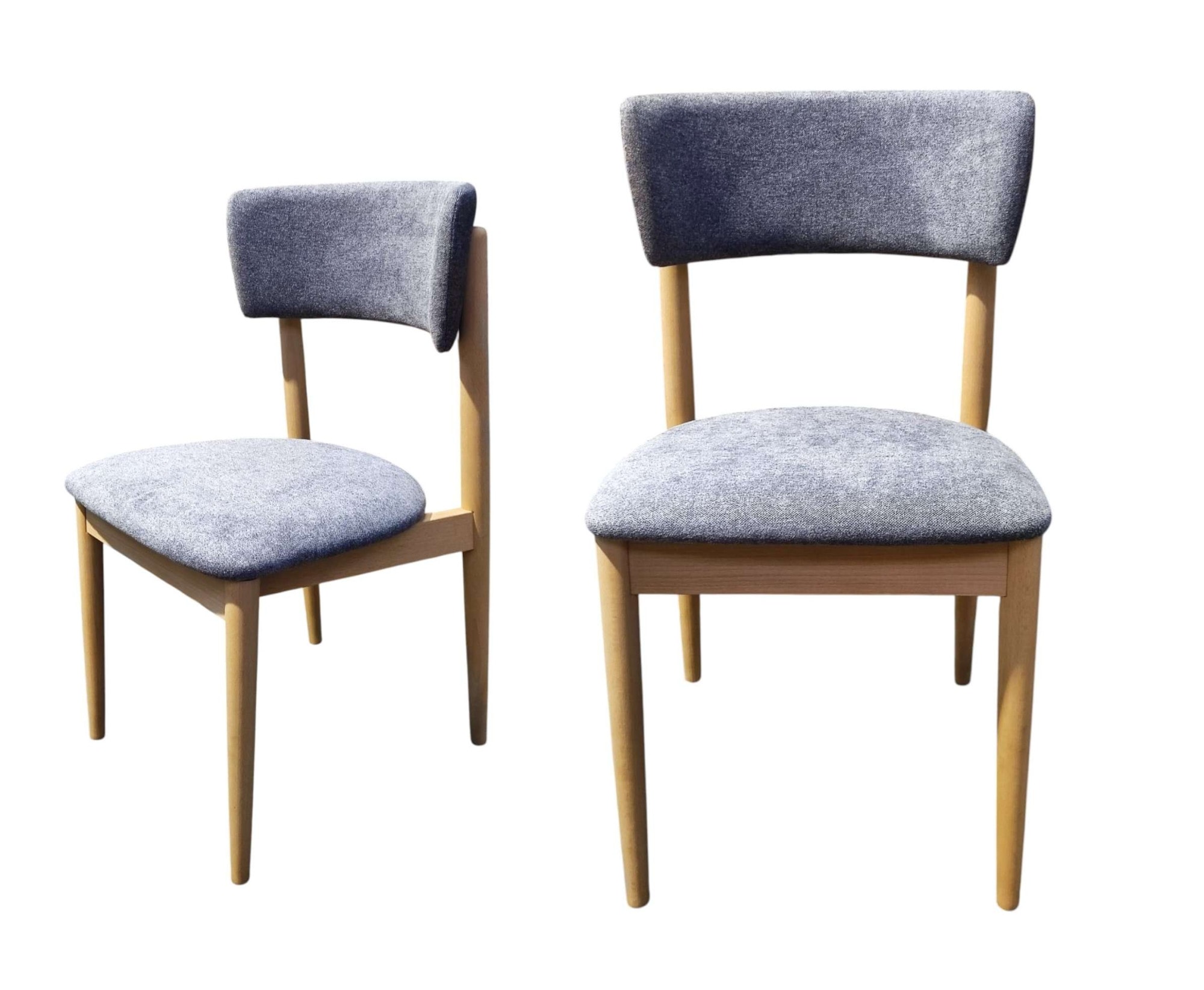 GOODproduct Chaise rembourrée »Jan Esszimmerstuhl, Küchenstuhl, 4-Fussstuhl« () 2 cuisChenille, Massivholzbeine, Retro