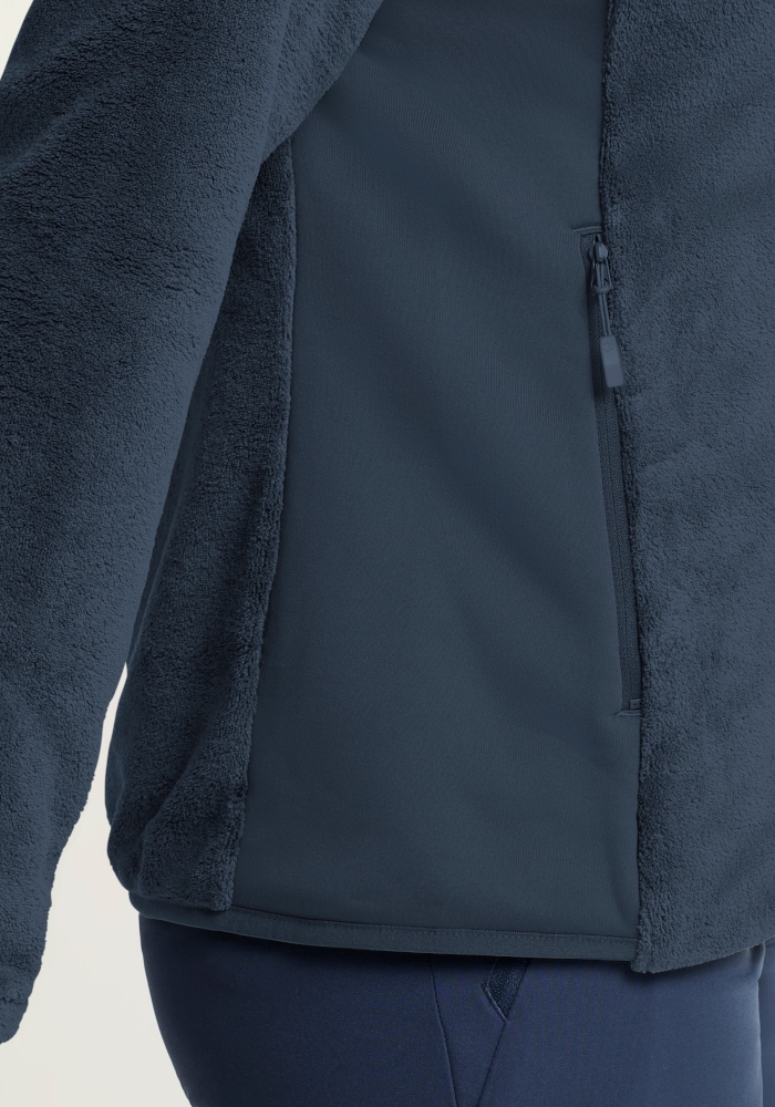 Jack Wolfskin Veste polaire »ROTWAND HOODED FZ W« avec capuche, manches longues, tissu respirant