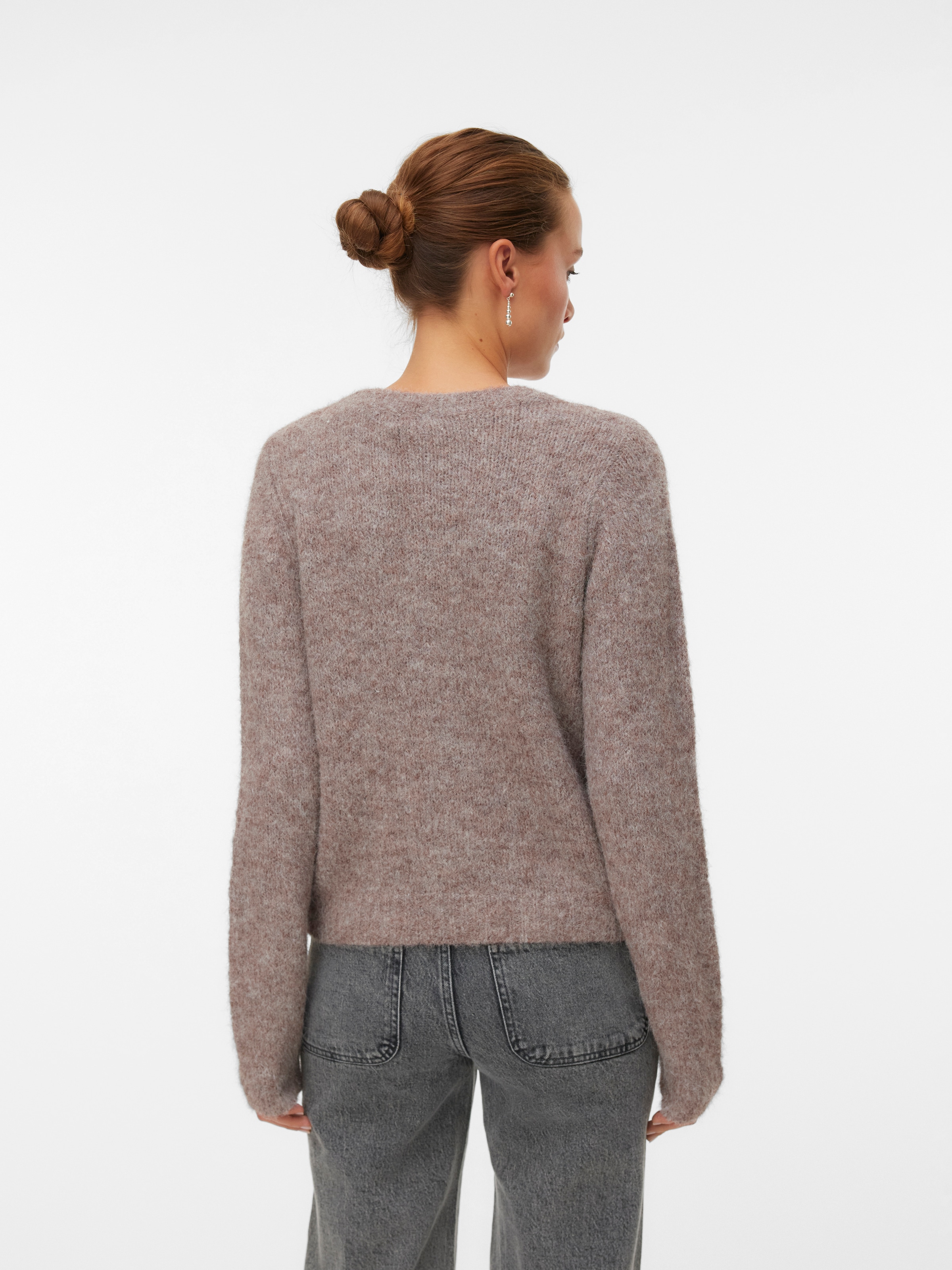 Vero Moda Strickjacke »VMNOVAH LS O-NECK BUTTON CARDI GA NOOS«