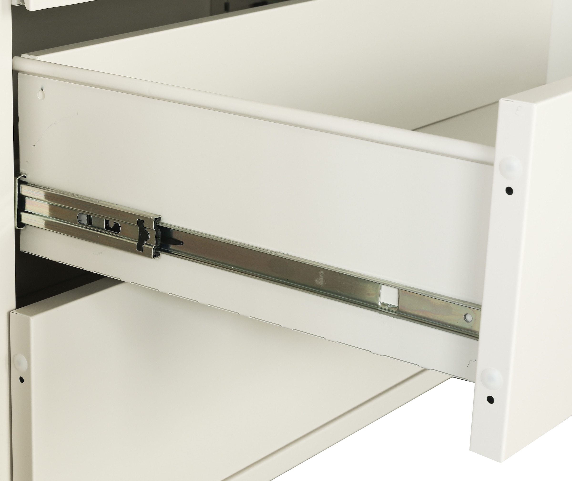 GOODproduct Kleiderschrank »GERRON Kleiderschrank Metallschrank Spind« Schlafzimmerschrank mit 2 Türen weiss Breite 80cm