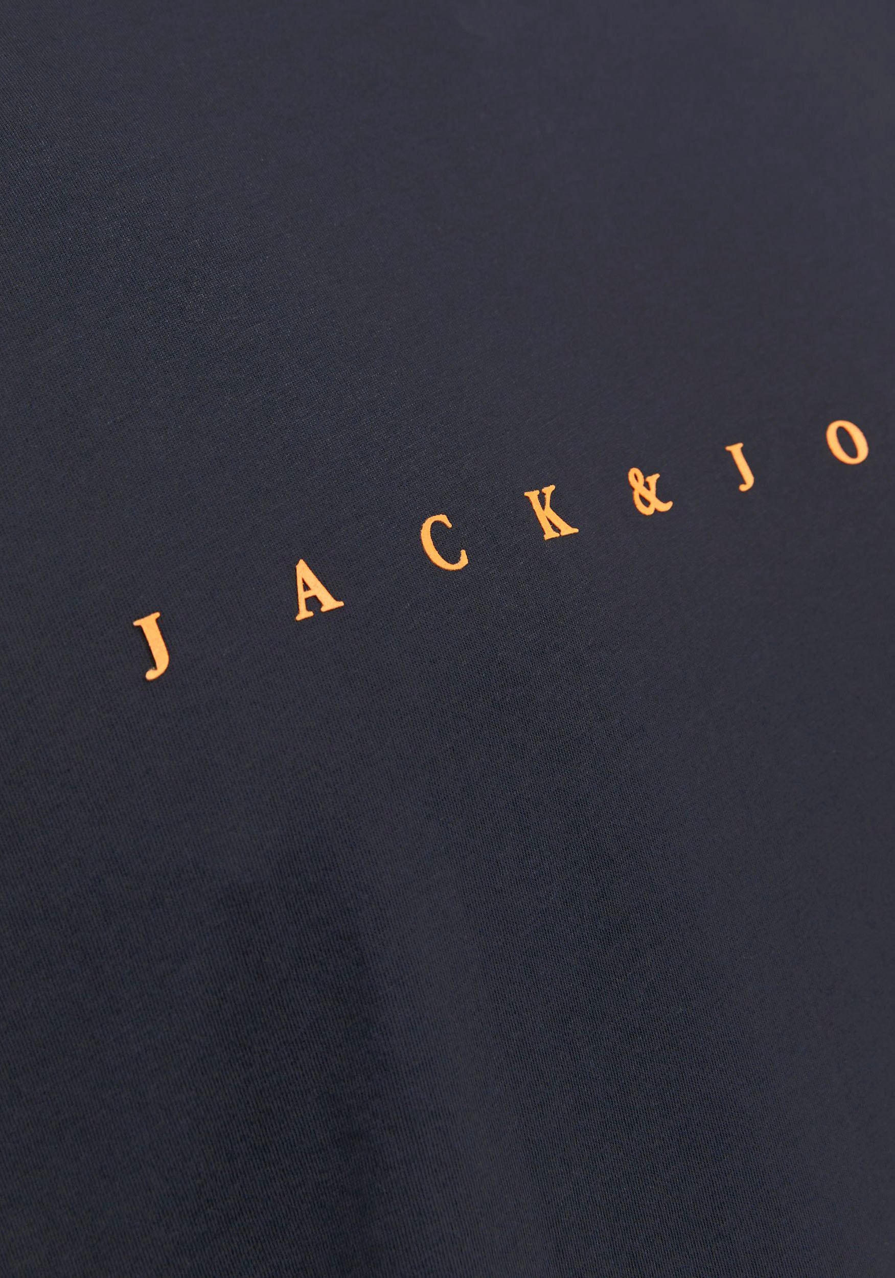 Jack & Jones PlusSize Shirt à col rond »JJESTAR JJ TEE SS NOOS PLS« mit Logo Schriftzug
