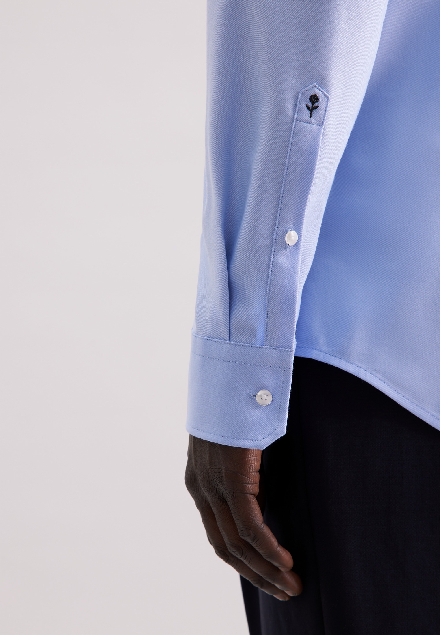 seidensticker Businesshemd »Schwarze Rose« Slim 1/1 Kentkragen Uni