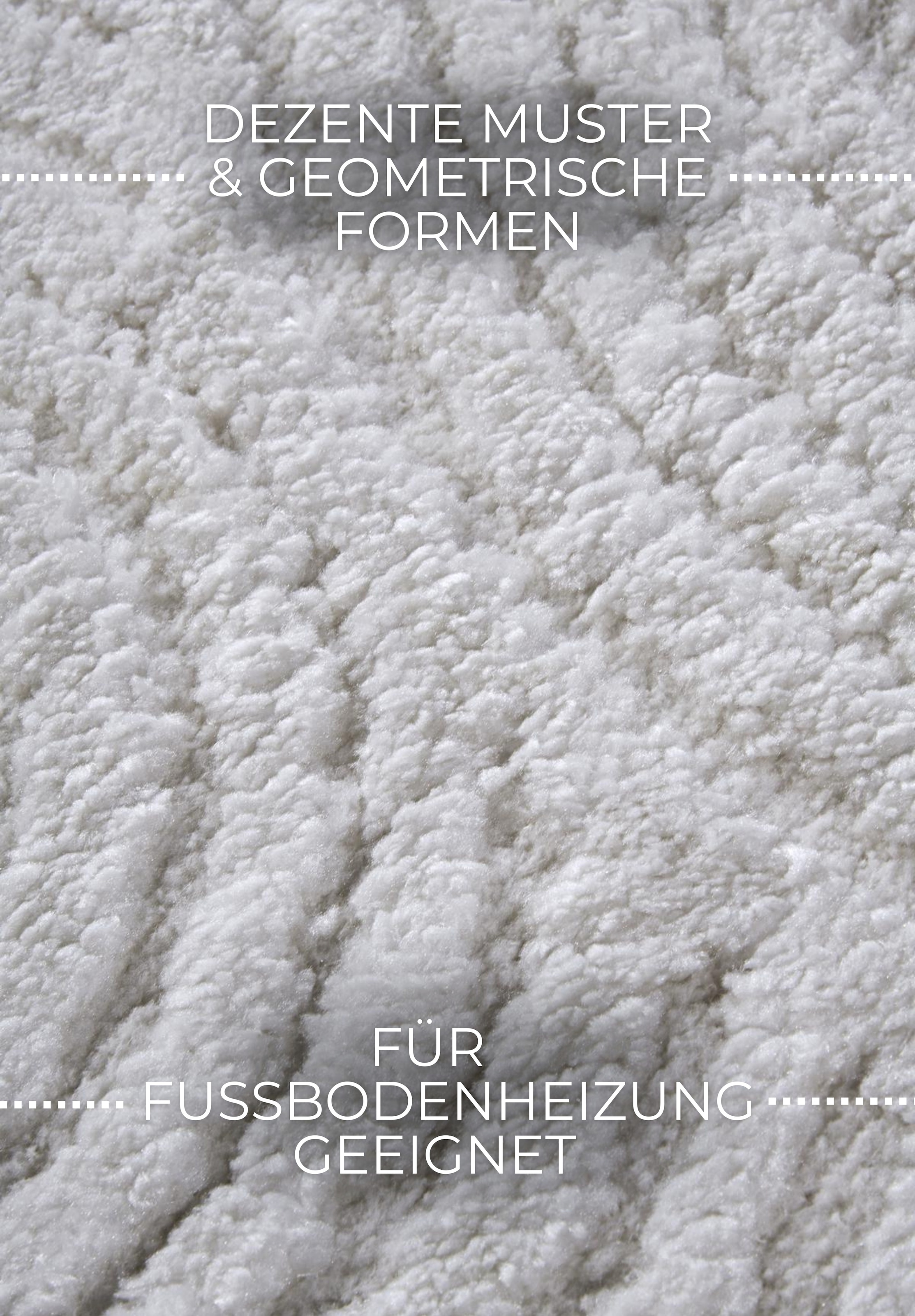 ELLE DECORATION Designteppich »Chappe« rechteckig 18 mm Höhe Shaggy, Läufer, flauschig, weich, Langflor, modern, Hoch Tief Effekt