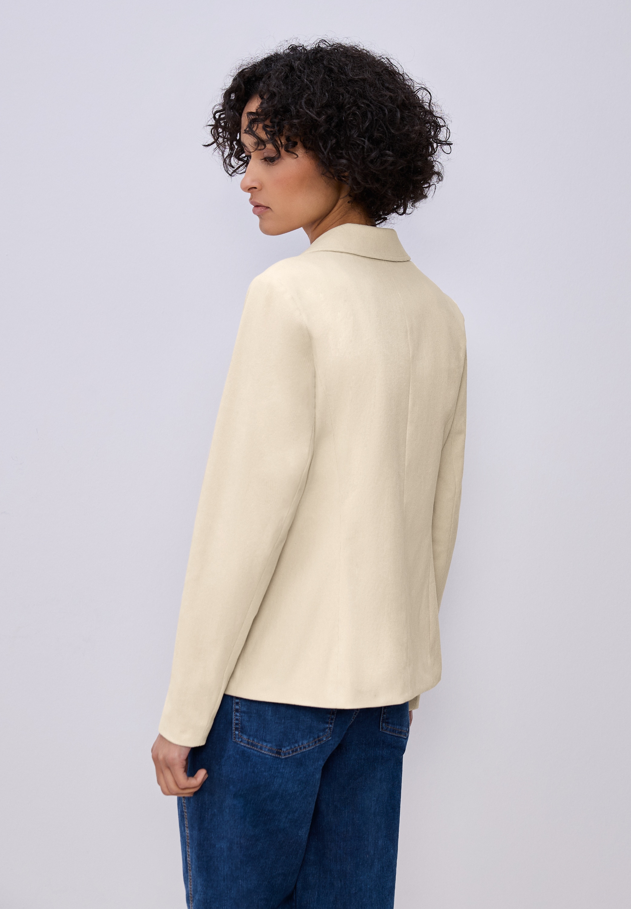 STREET ONE Blazer long im langen Schnitt mit Struktur