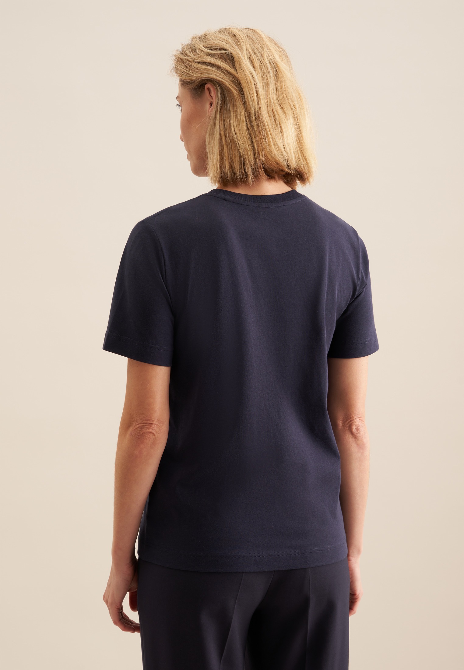 seidensticker T-Shirt »Schwarze Rose« 1/2 Rundhals Uni