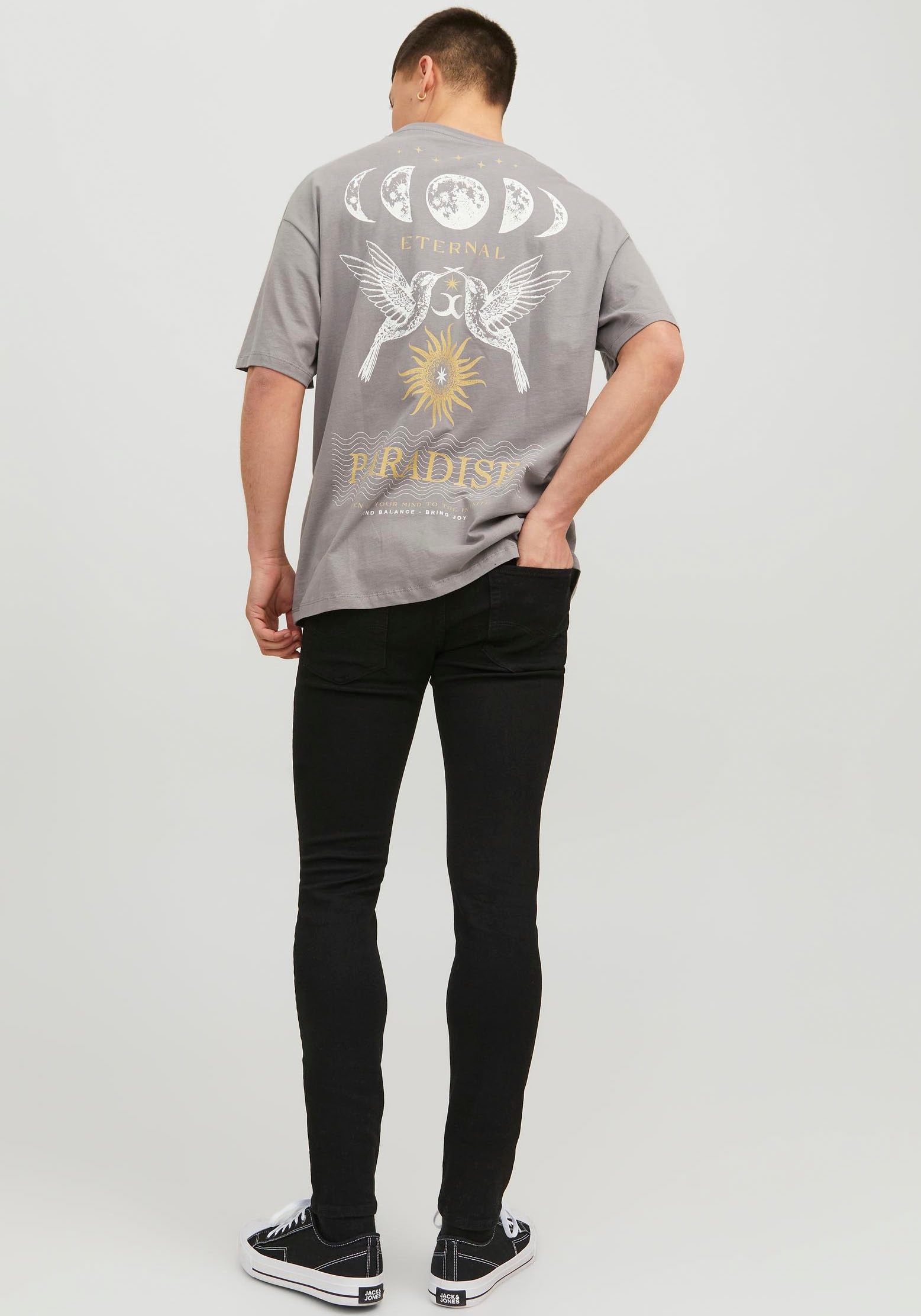 Jack & Jones Skinny-fit-Jeans »JJILIAM  Skinny Jeans mit Used-Waschung für schlanke Silhouette« Abriebeffekte, modisch, skinny fit, Baumwollmischung,