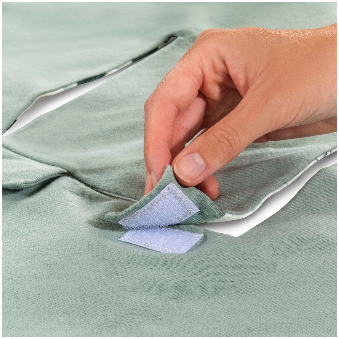 Hauck Babydecke »Baby Einschlagdecke, Snuggle N Dream leaves Mint/grün« Baby Einschlagdecke mit Kapuze