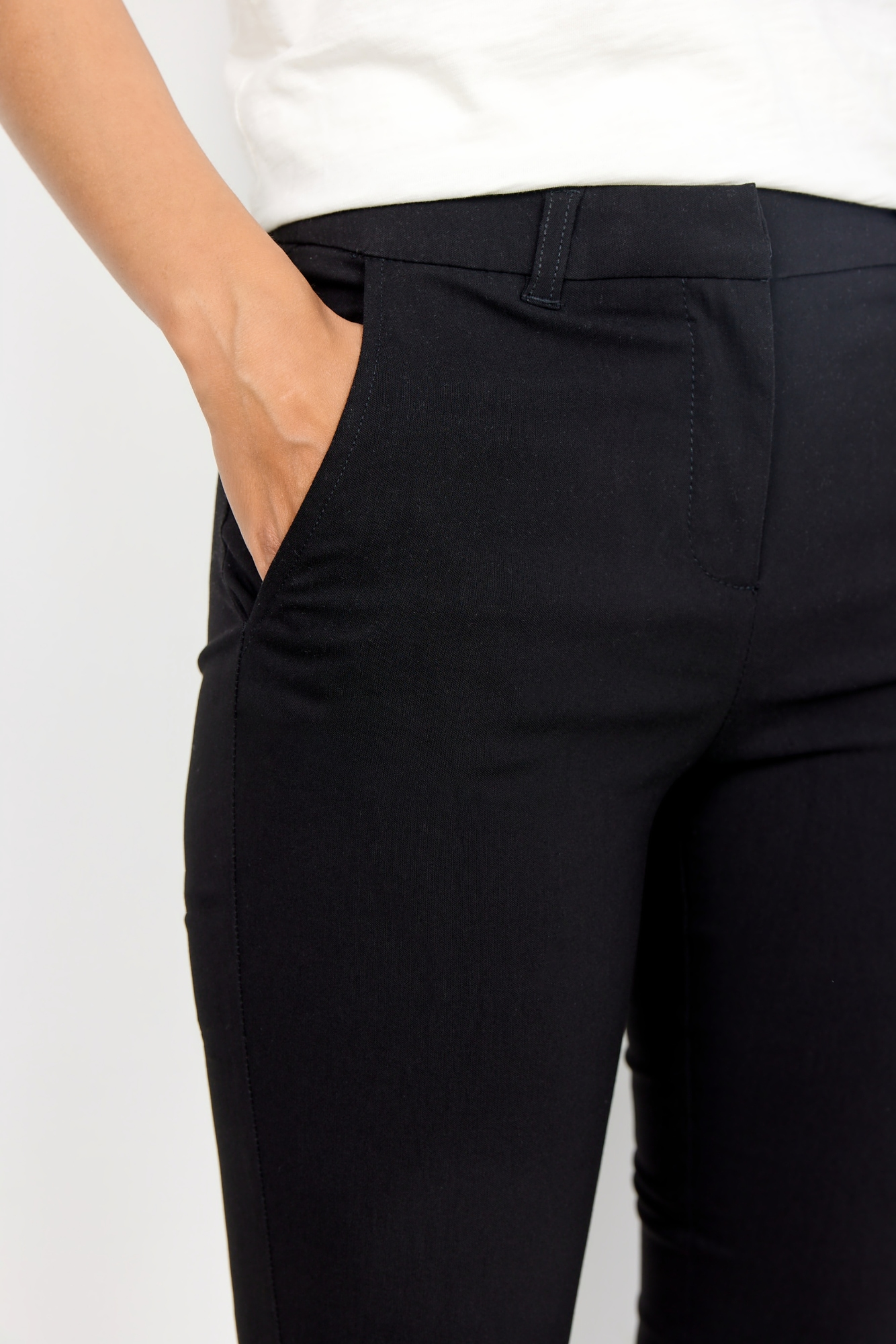 soyaconcept Pantalon de costume »SC-LILLY 44-B«  en mélange viscose, coupe étroite, longueur cheville