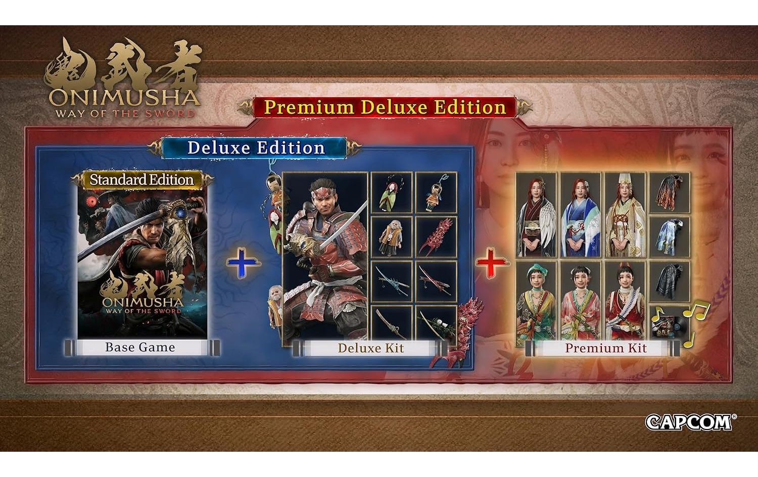 Capcom Logiciel de jeu »Onimusha: Way of the Sword Prem. Deluxe Ed. (Game-Key Card)« Nintendo Switch 2