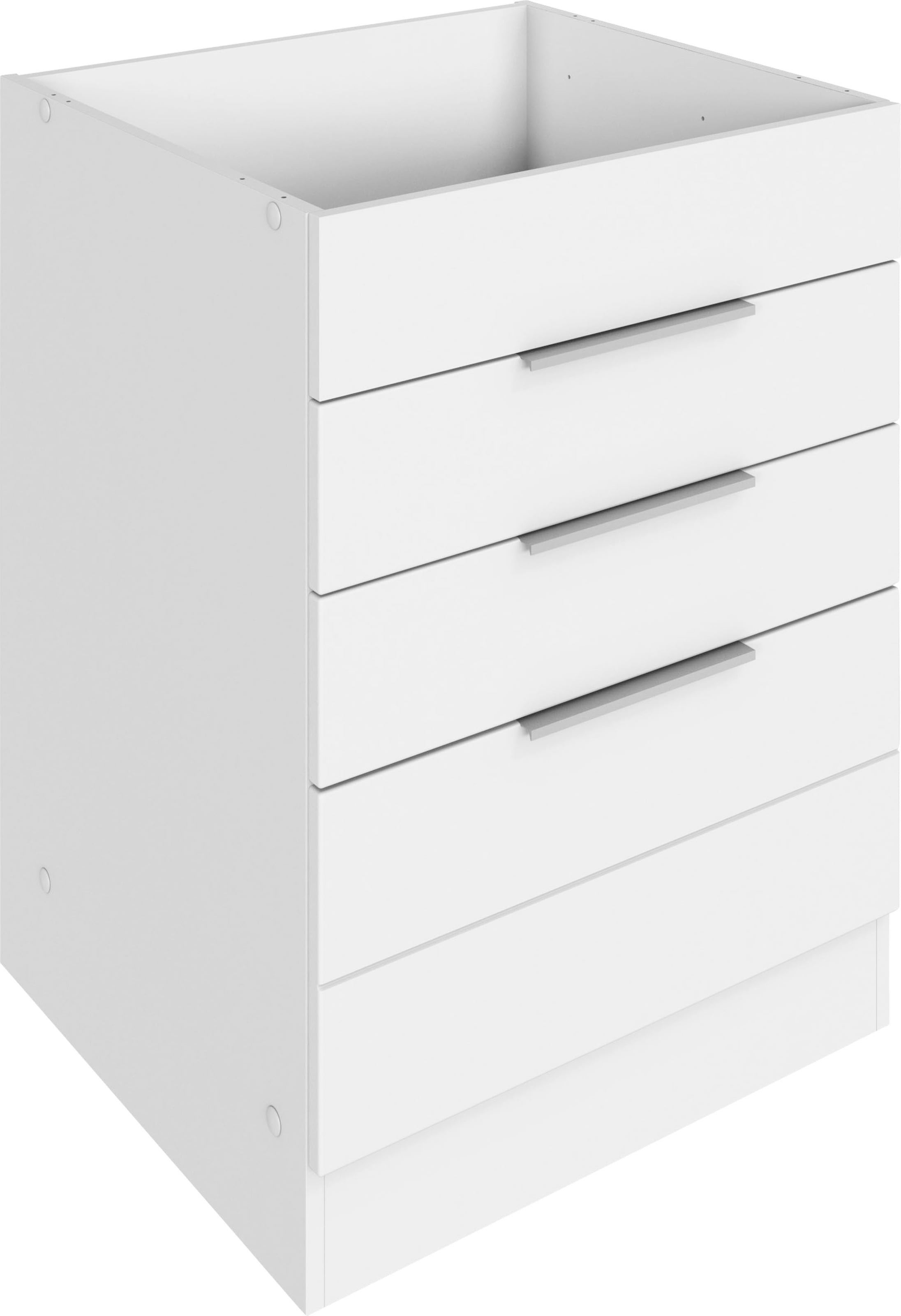 KOCHSTATION Armoire d'encastrement pour table de cuisson »KS-Luhe« 60 cm de large, façades MDF de haute qualité avec lisse horizontale