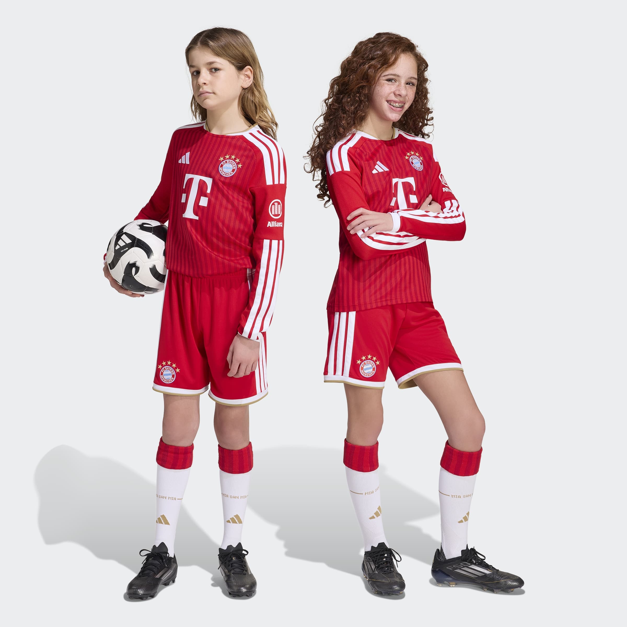 adidas Performance Maillot de foot »FCB H JSY YL« pour enfants, avec technologie Climacool®, col rond