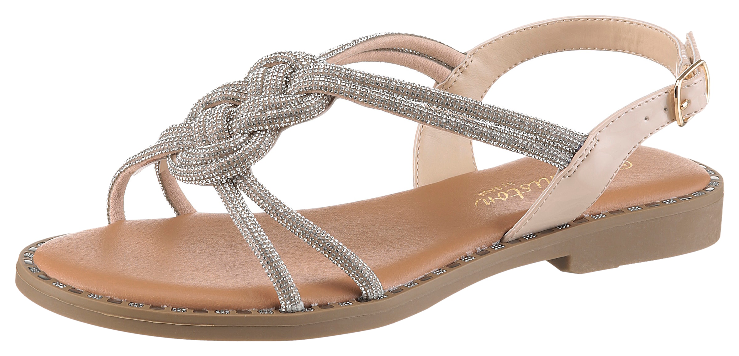 Aniston SHOES Sandale  Sommerschuh, Riemchensandale mit Glitzerdetails - NEUE KOLLEKTION