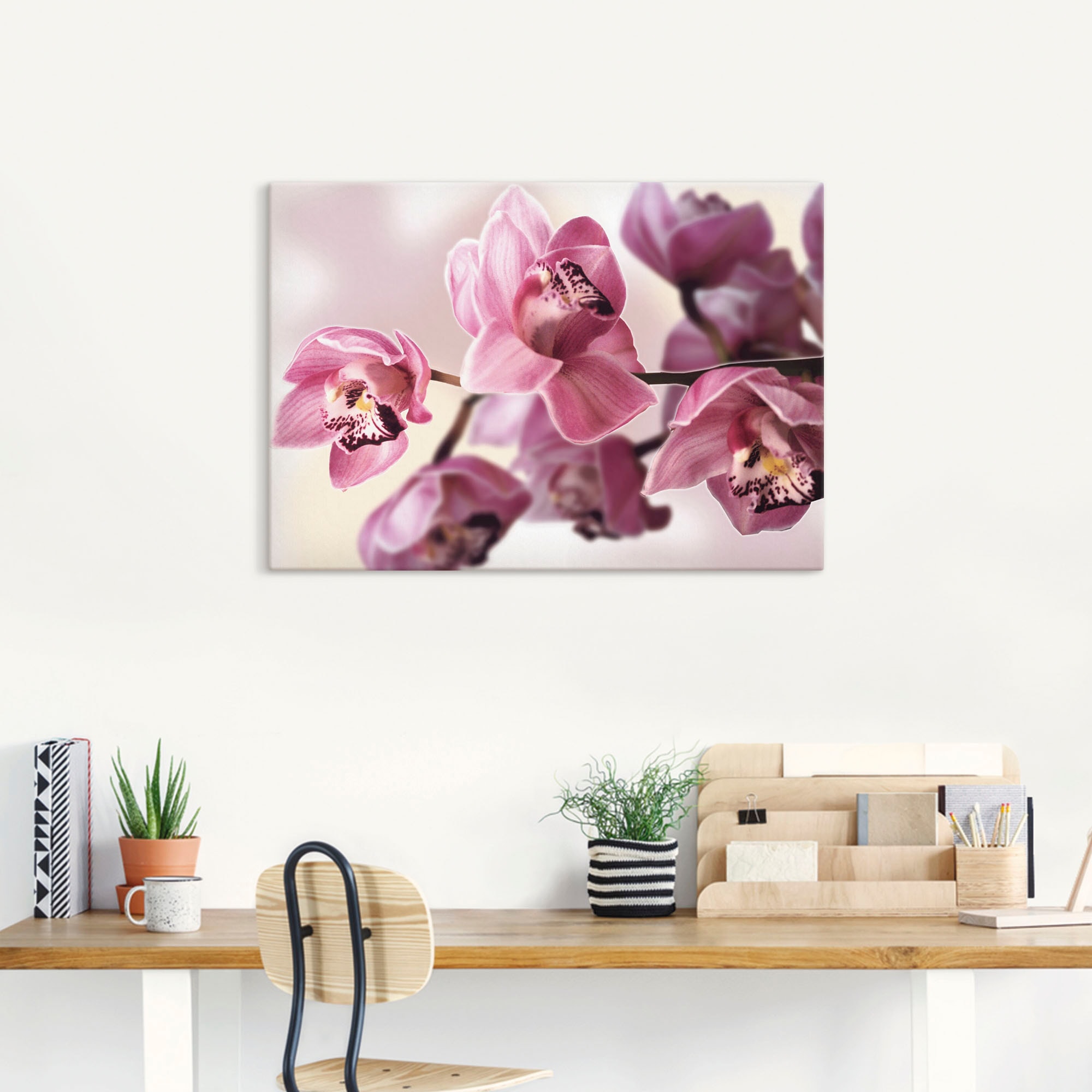 Artland Tableau sur toile »Rosa Orchidee« 1 cuis tlg. auf Holzrahmen gespannt