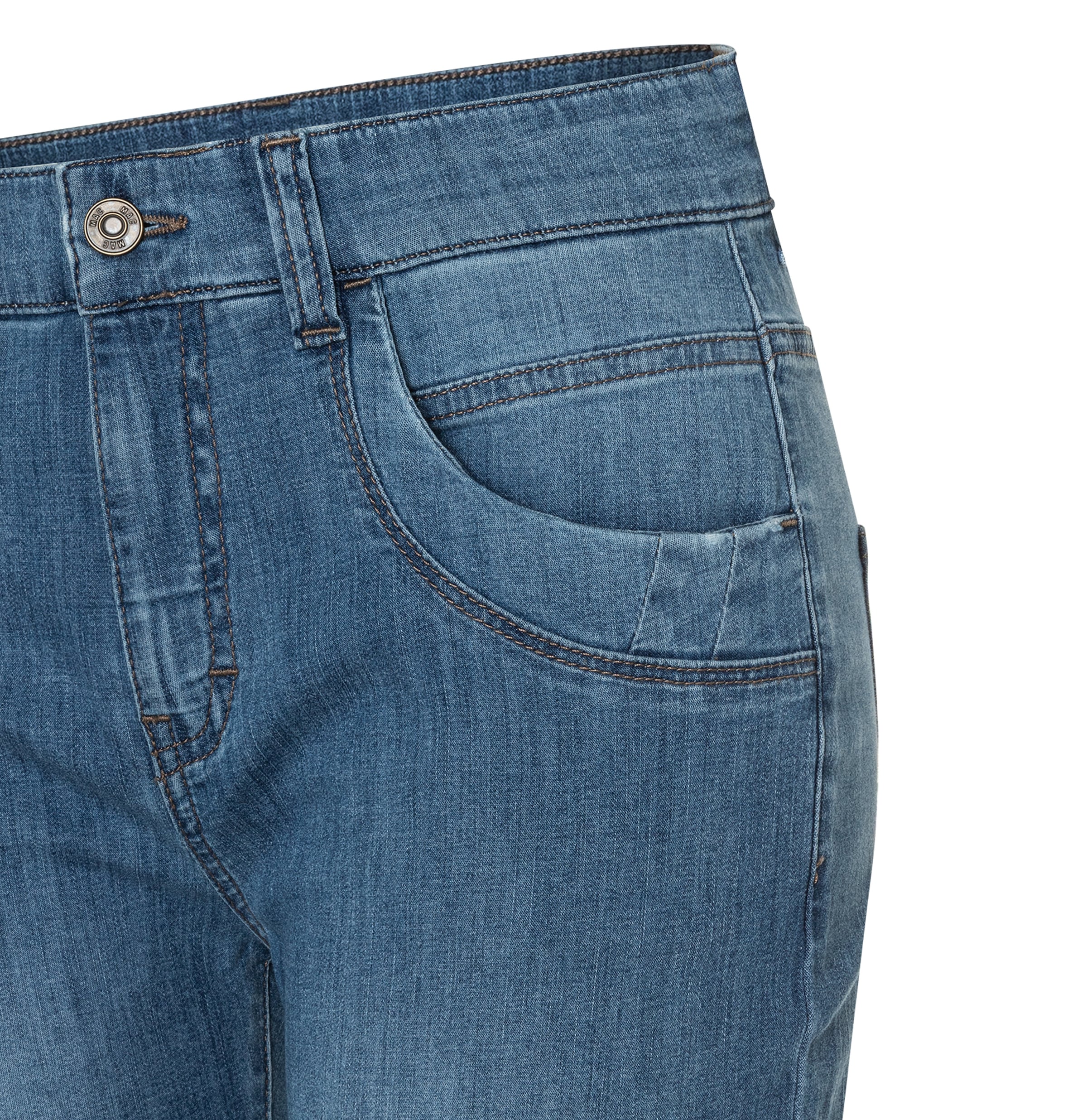 MAC Jeans capri »CAPRI« plis décoratifs insérés à l’ourlet