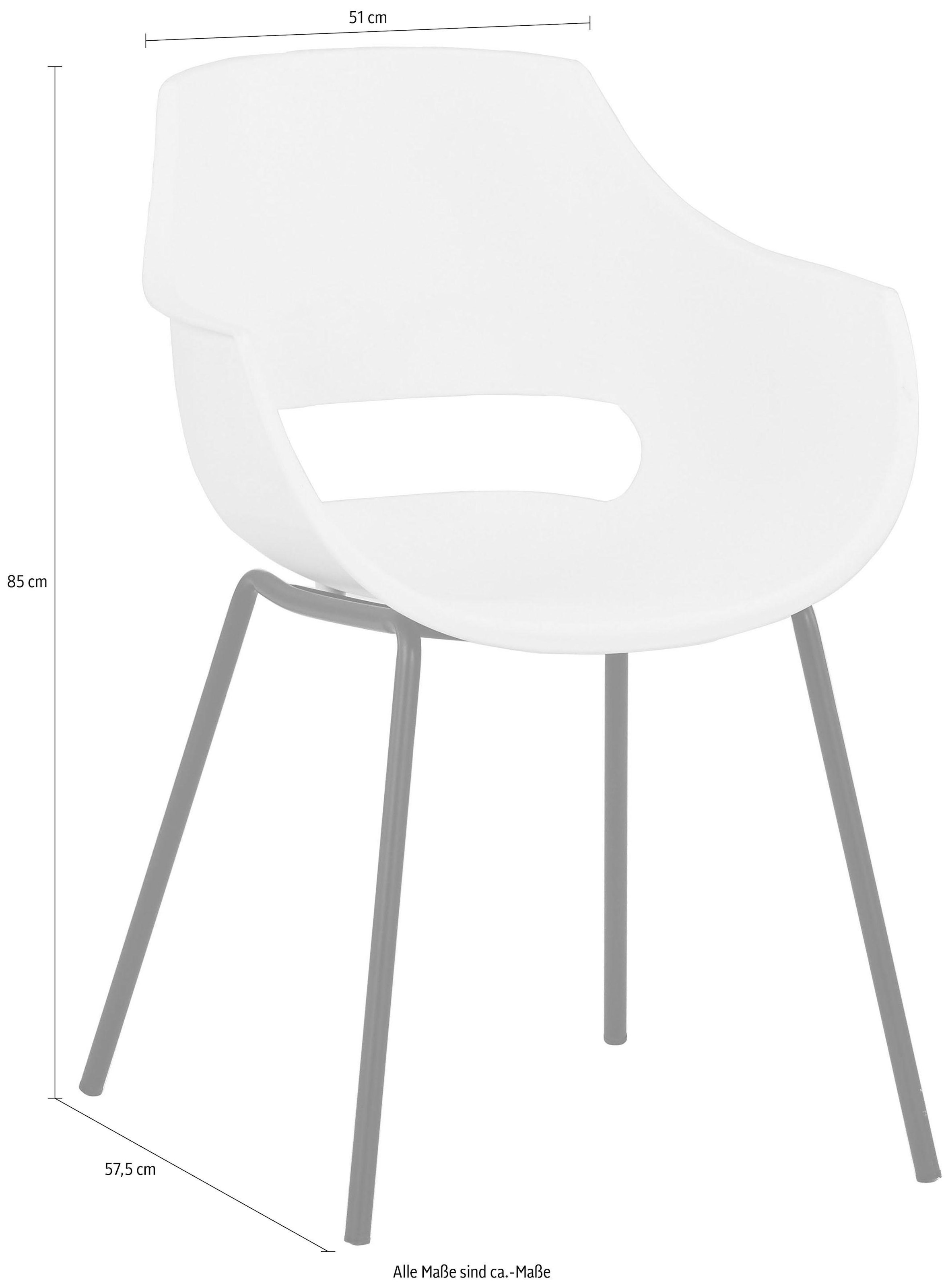 SIT Chaise à coque »Set 2 St – Modernes 2er‑Set zstühle mit ergonomischer Form« (Ensemble) 2 cuis