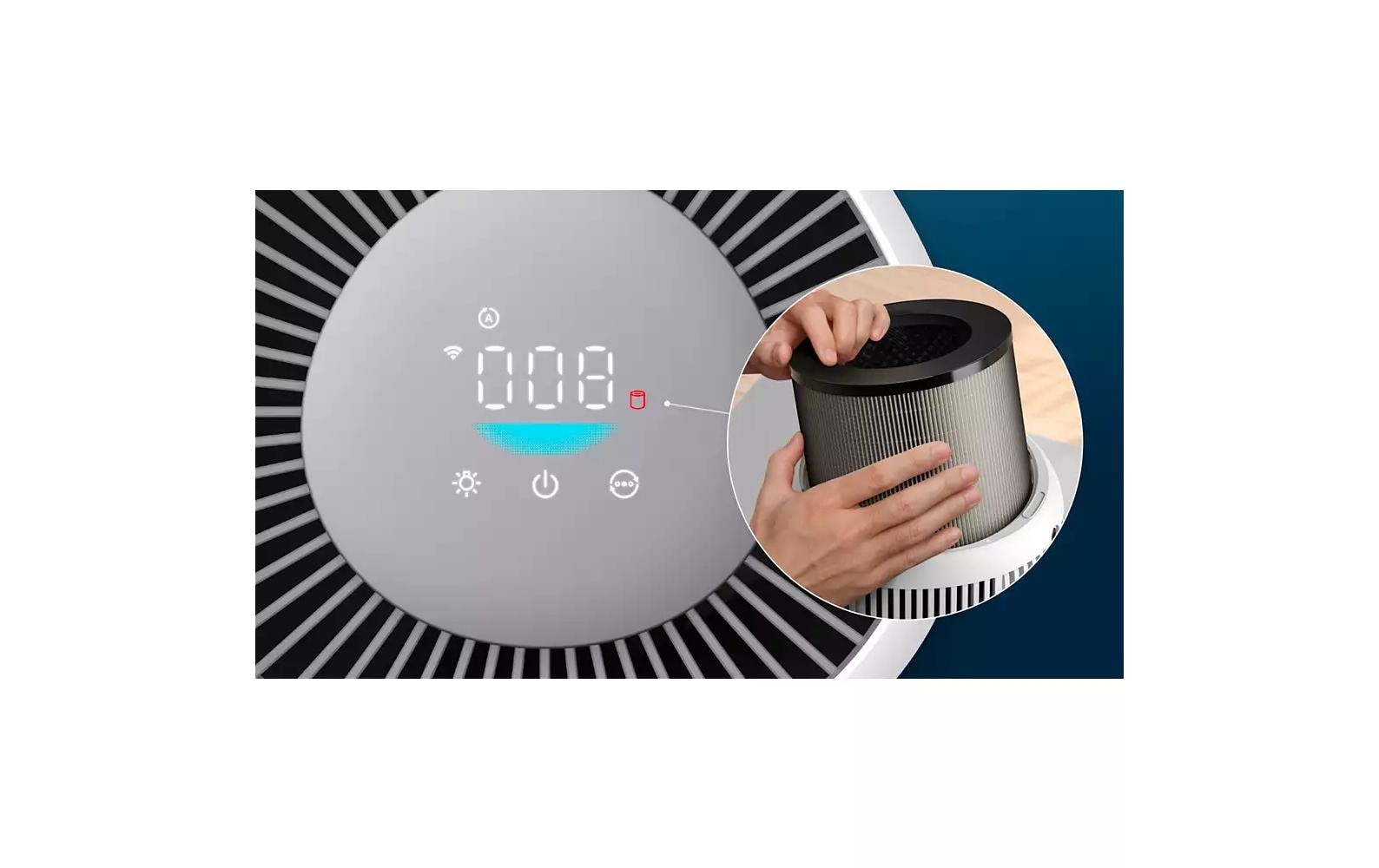 Philips Ersatzfilter »FY0910/30 HEPA NanoProtect Filter« 1 tlg. bis zu 1 Jahr verwendbar, 1 Filter im Lieferumfang