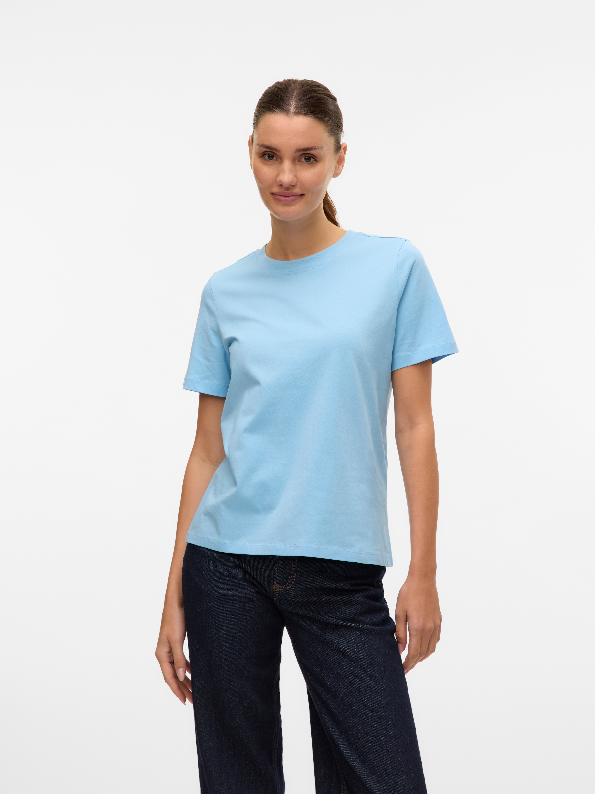 Vero Moda T-shirt à manches courtes »VMPAULINA SS T-SHIRT GA JRS NOOS« Baumwolle, regular fit