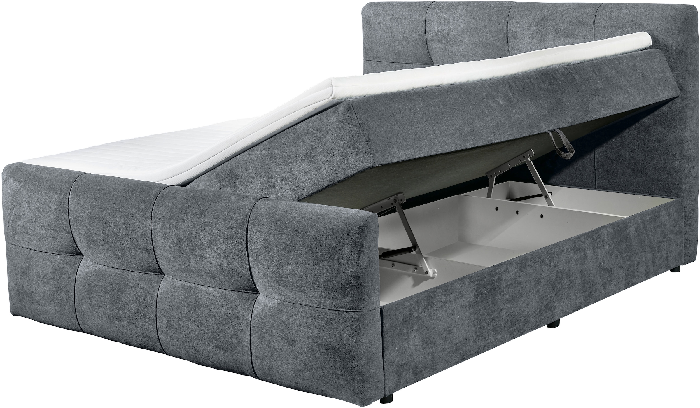 ED EXCITING DESIGN Lit de boxe »Winnipeg« 5 cuis tlg. incl. deux coffres de lit et surmatelas
