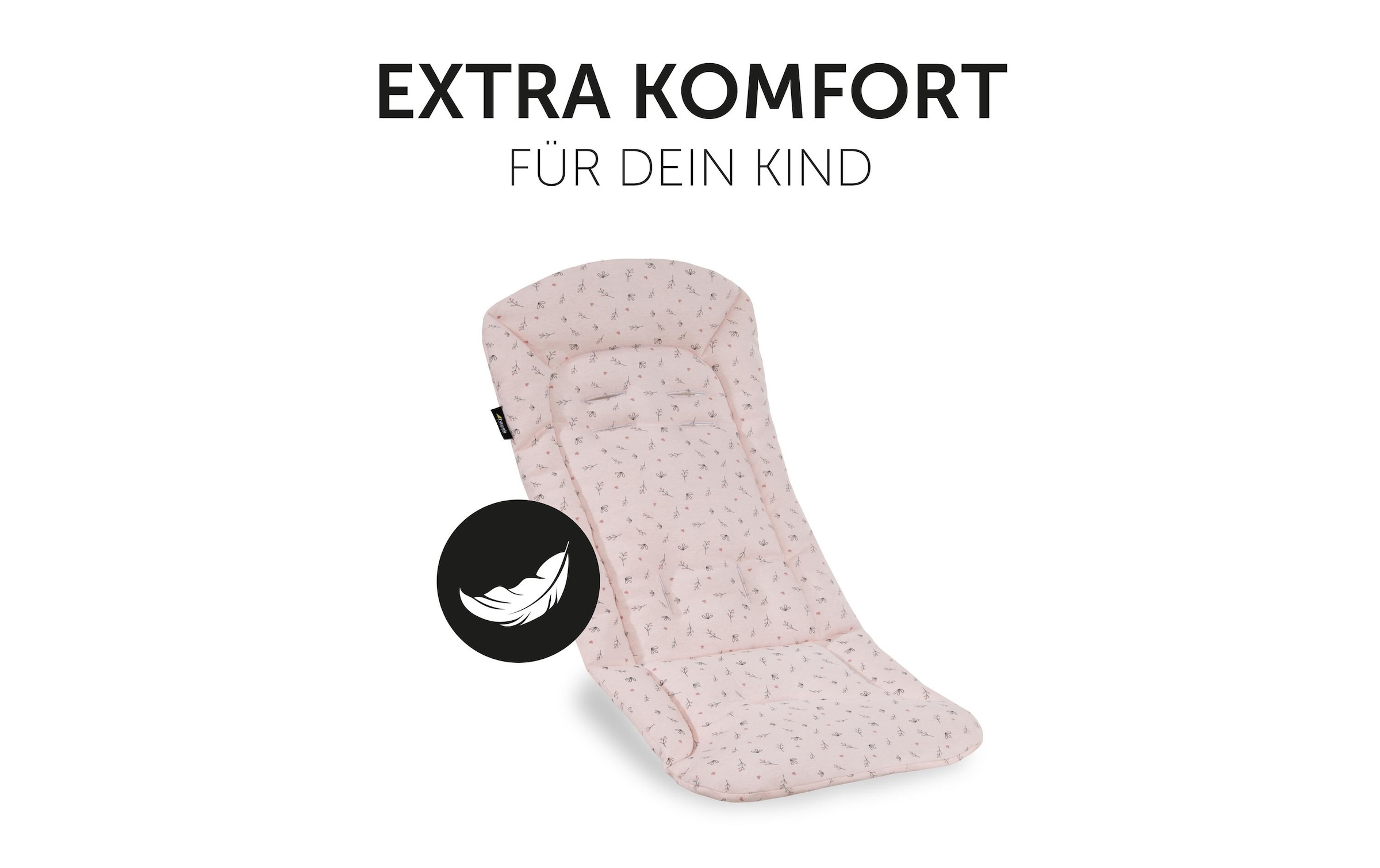 Hauck Housse de siège pour enfant »Seat Liner, Flowers Rose« également adapté aux poussettes