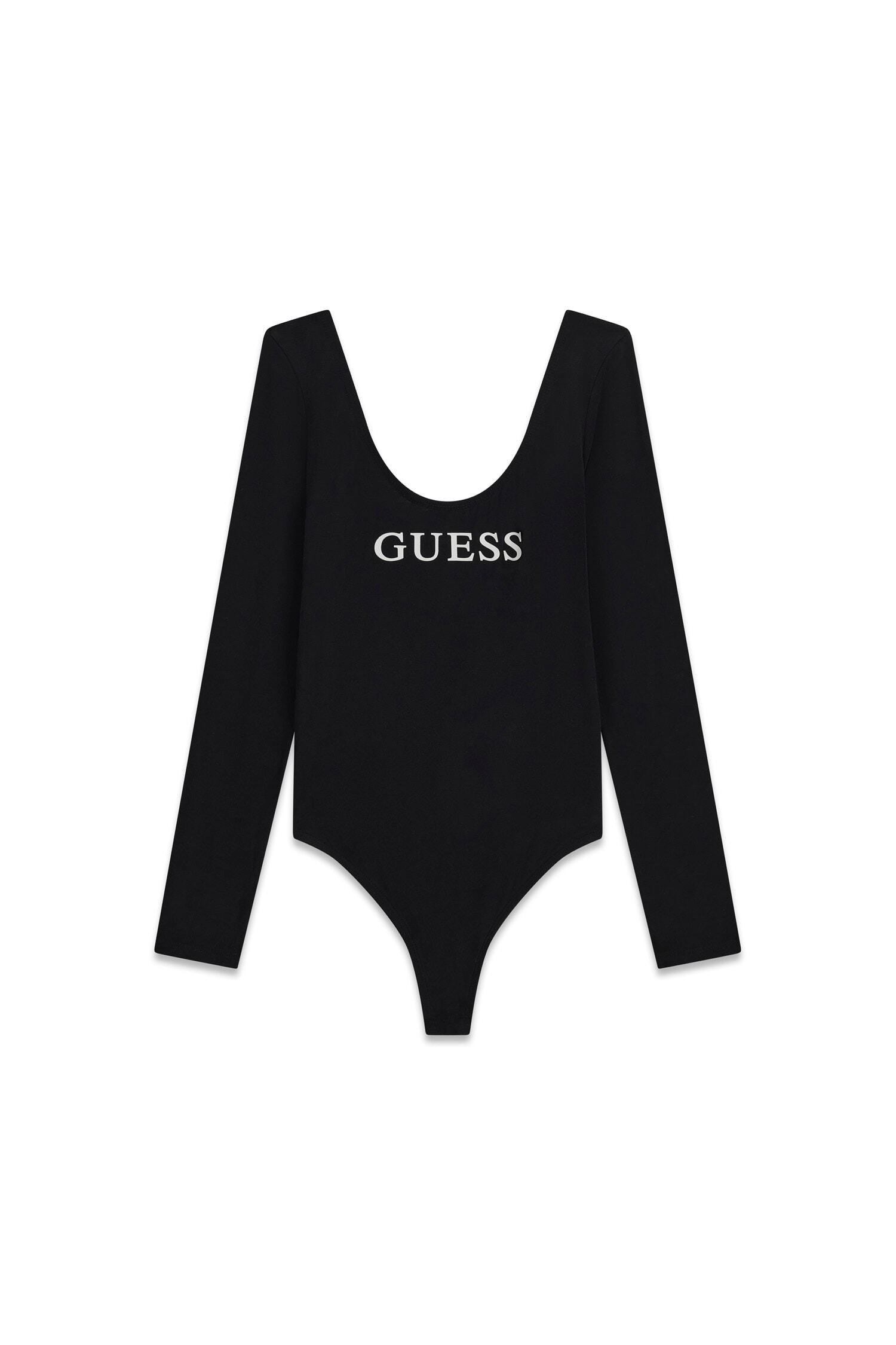 Guess Body »NEW CARRIE LS« mit tiefem Rückenausschnitt, Baumwoll-Modal-Mix