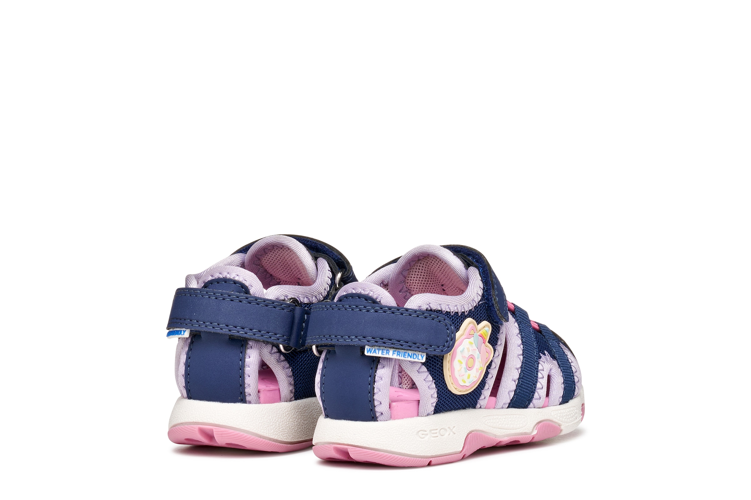 Geox Lauflernschuh »B SANDAL MULTY GIRL«  Babyschuh, Sommerschuh, Klettschuh, Grössenschablone zum Download
