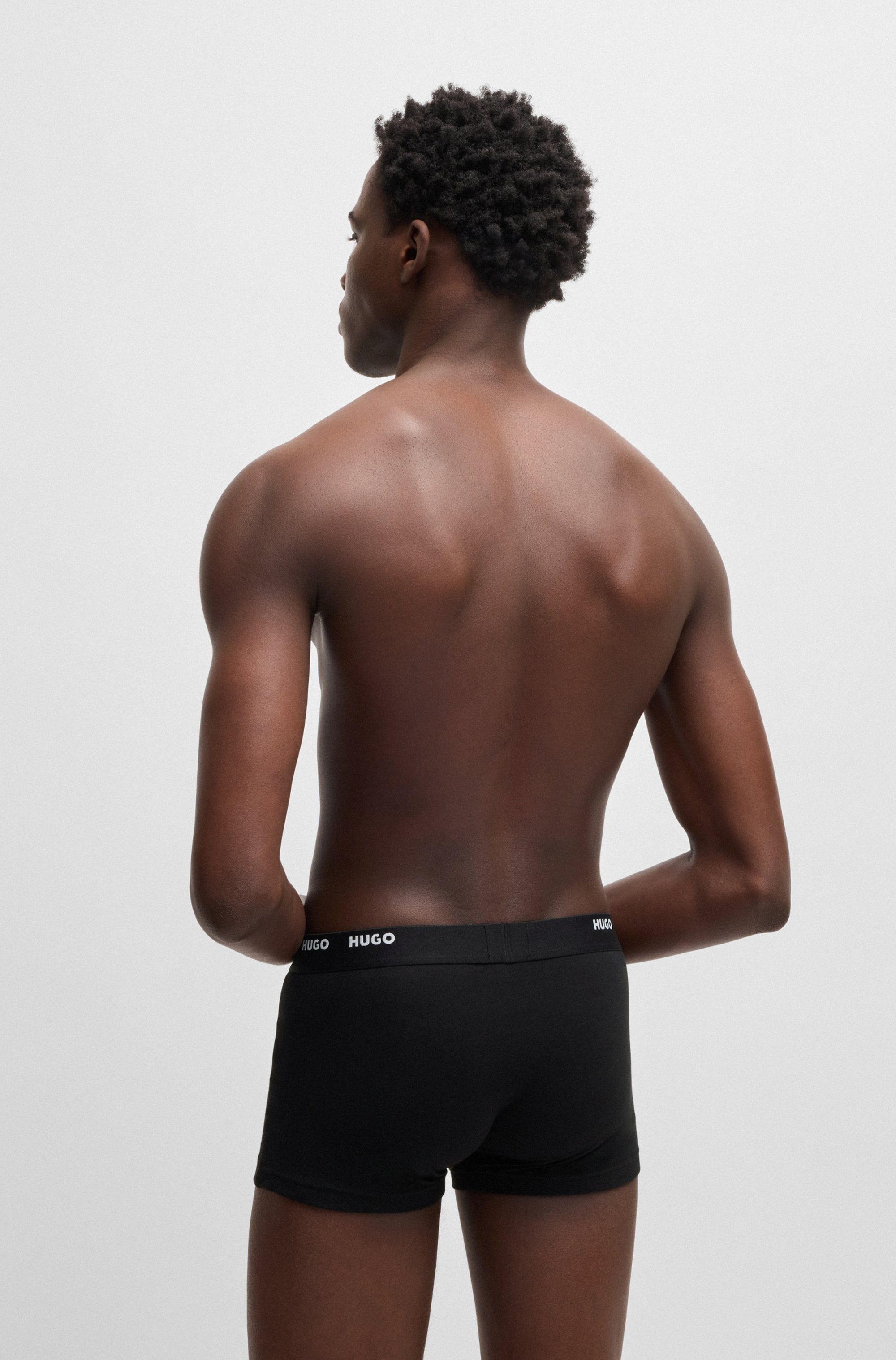 HUGO Underwear Tronc »TRUNK FIVE PACK« 5 cuis mit HUGO Logoschriftzug am Bund