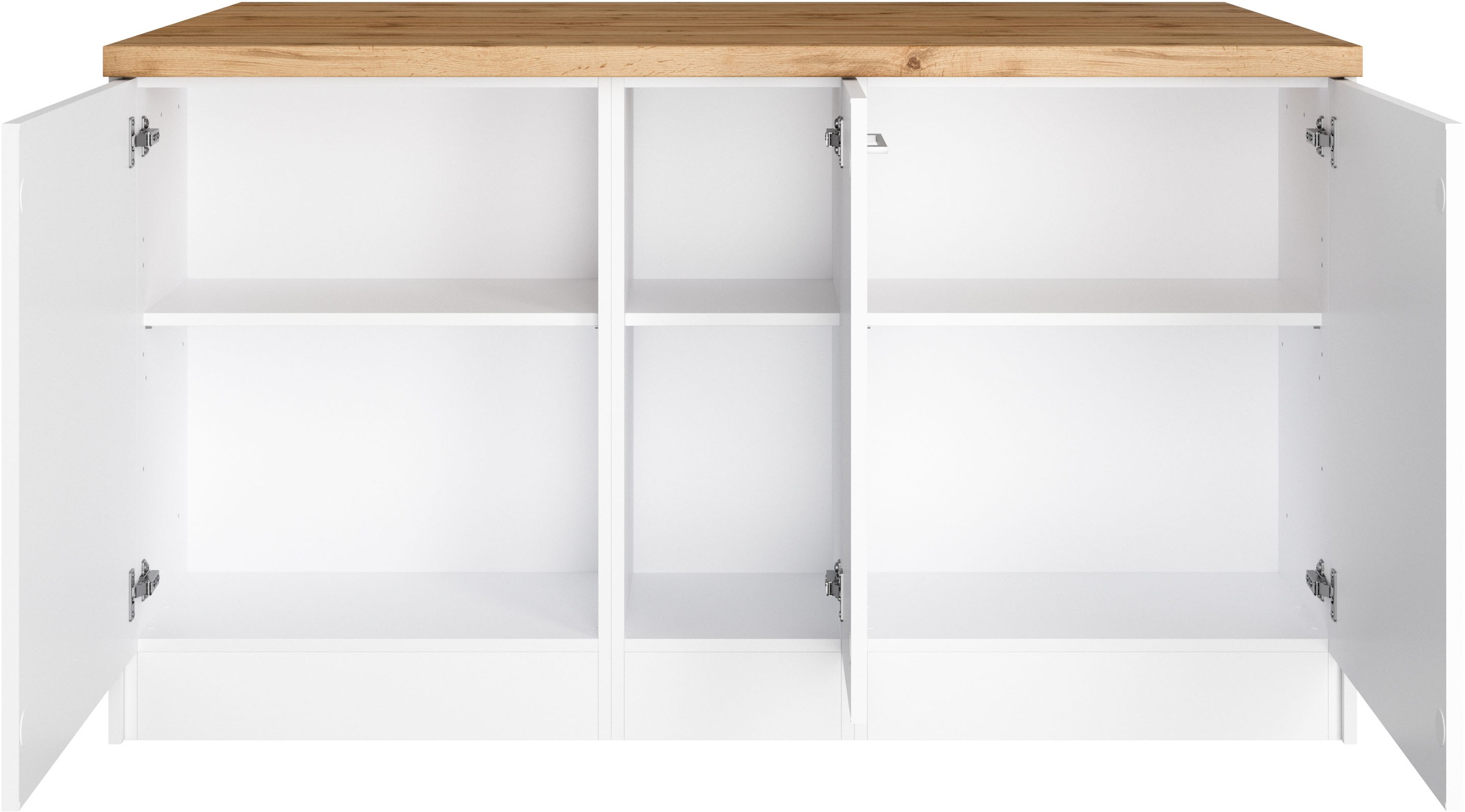 KOCHSTATION Ilot de cuisine »KS-Milan« dimensions 153/100 cm, beaucoup d’espace de rangement, lieu central : cuisine
