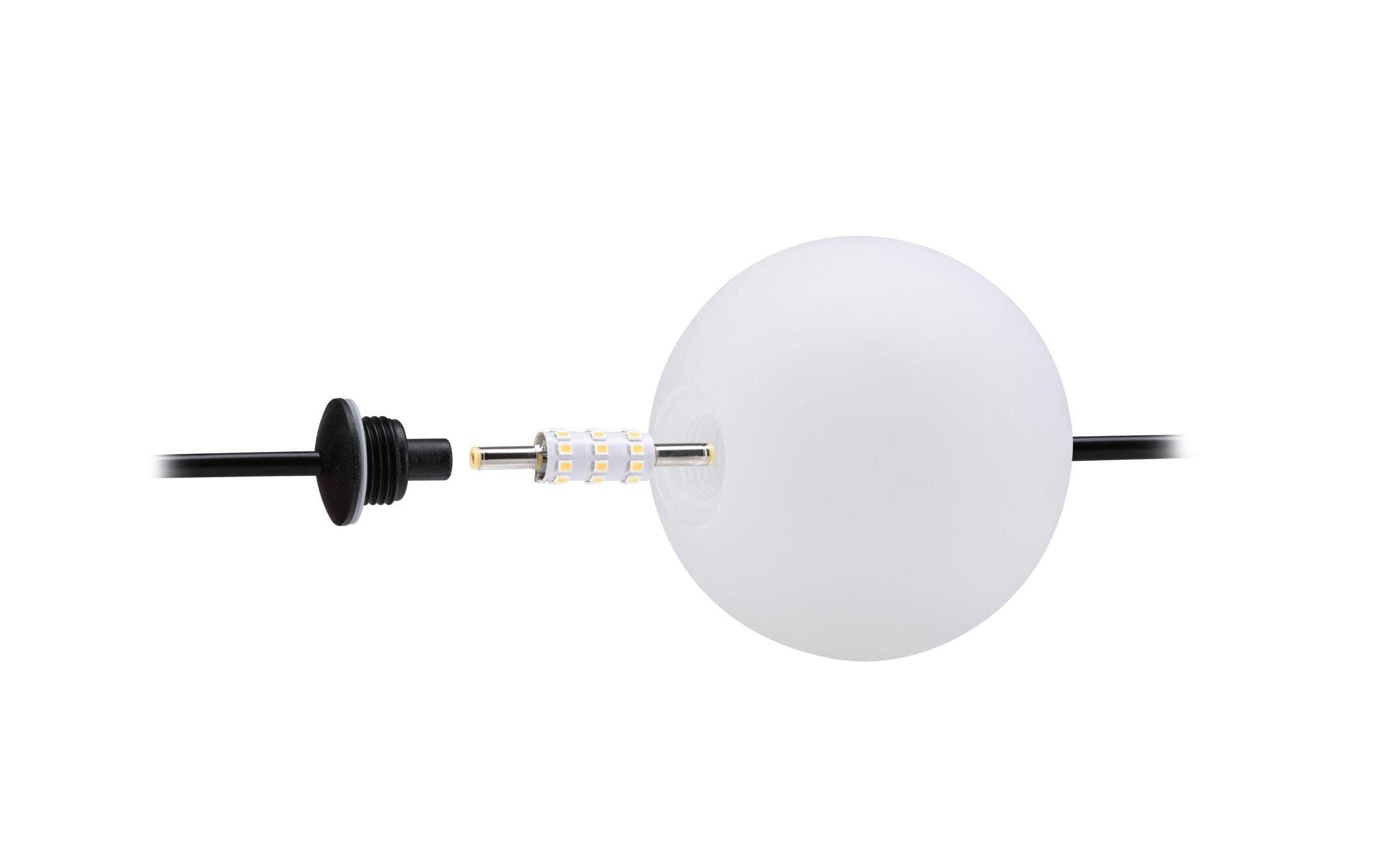 Paulmann Gartenleuchte »LED Lichterkette Plug & Shine Naima 5.88 m, WW, Schwarz« LED-Modul warmweiss