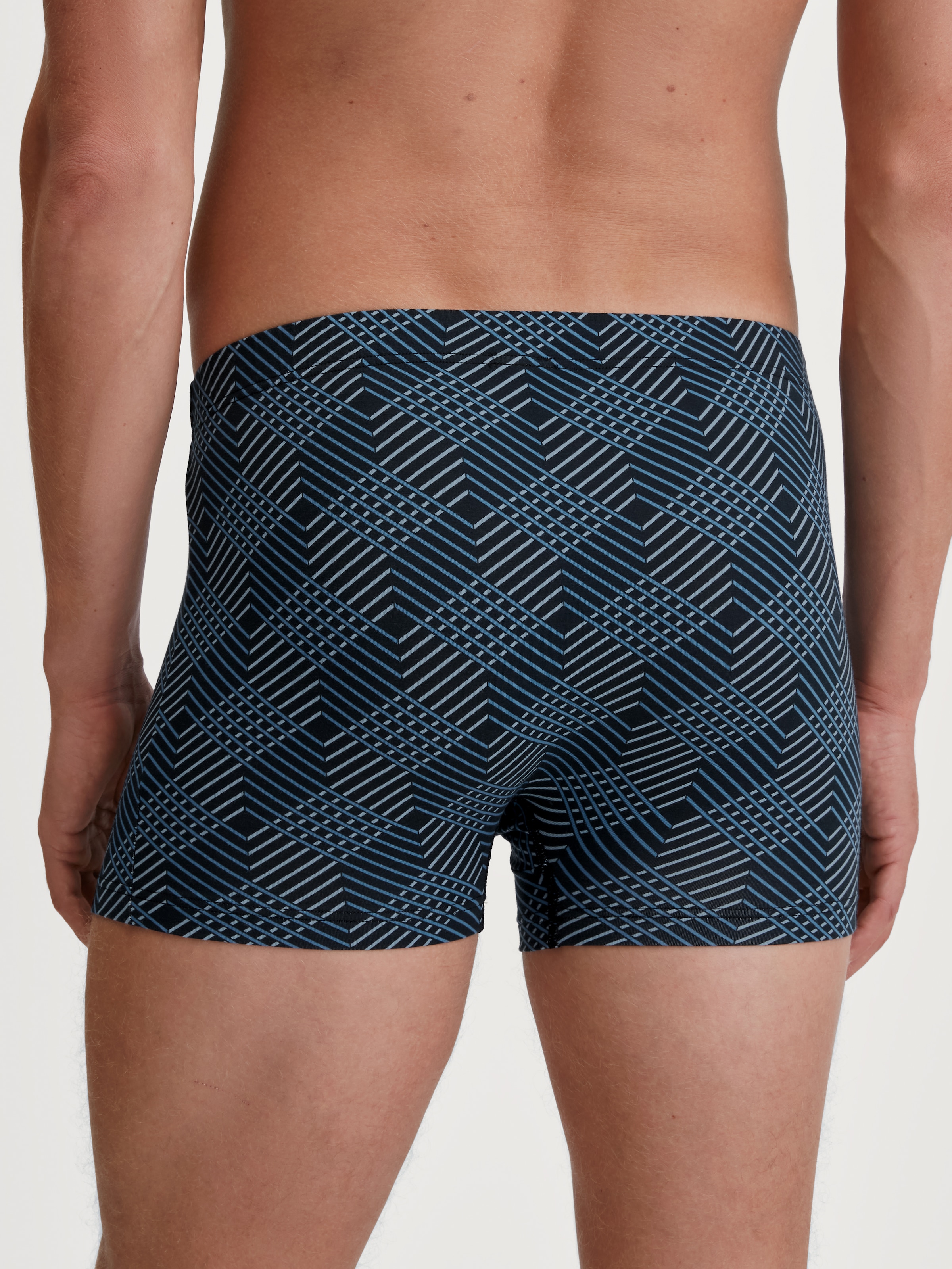 CALIDA Boxershorts »Grafic Cotton« gestreift, ohne Eingriff, überzogenem Bund