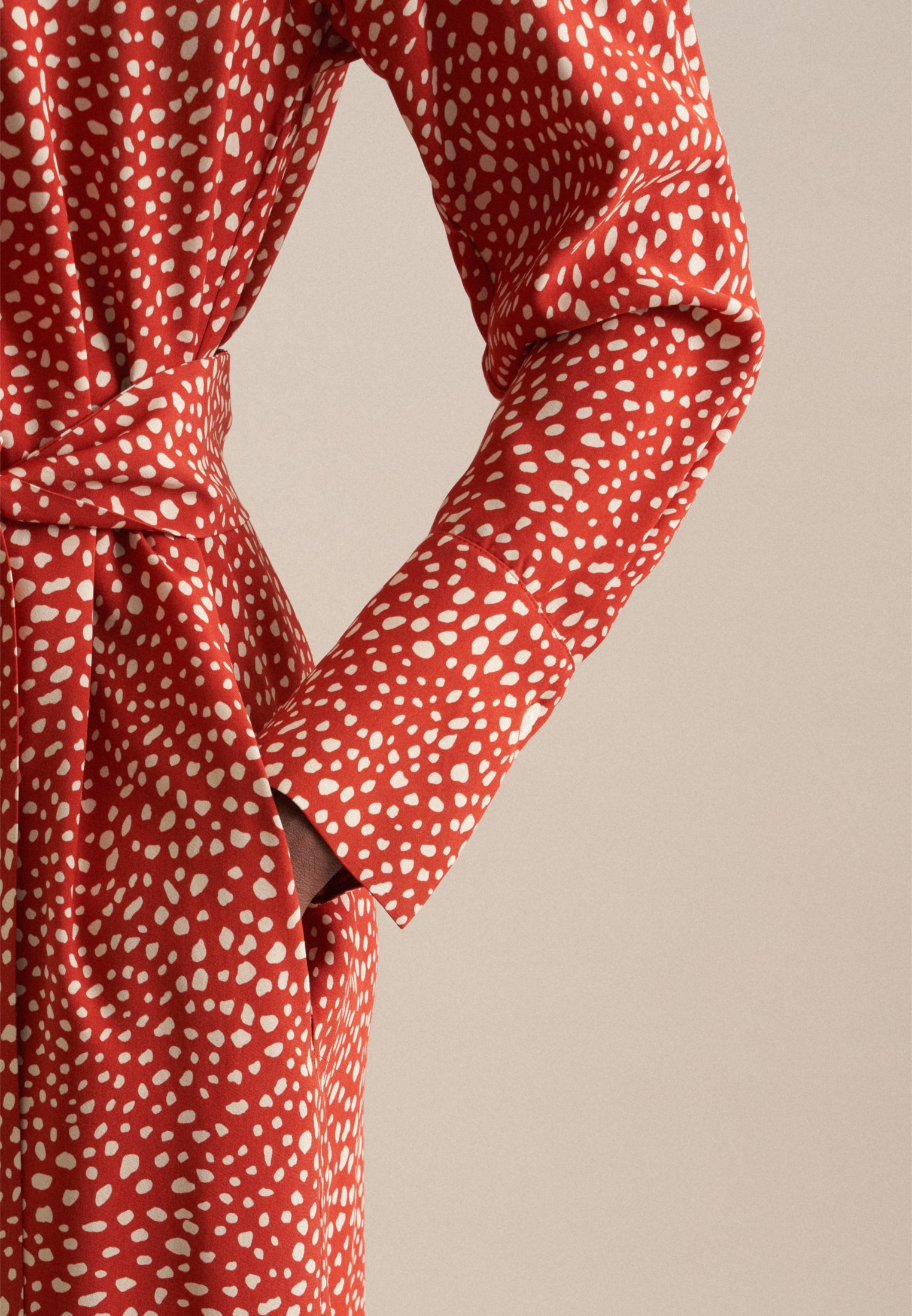 seidensticker Robe d'été »Schwarze Rose« 1/1 Kragen Druck