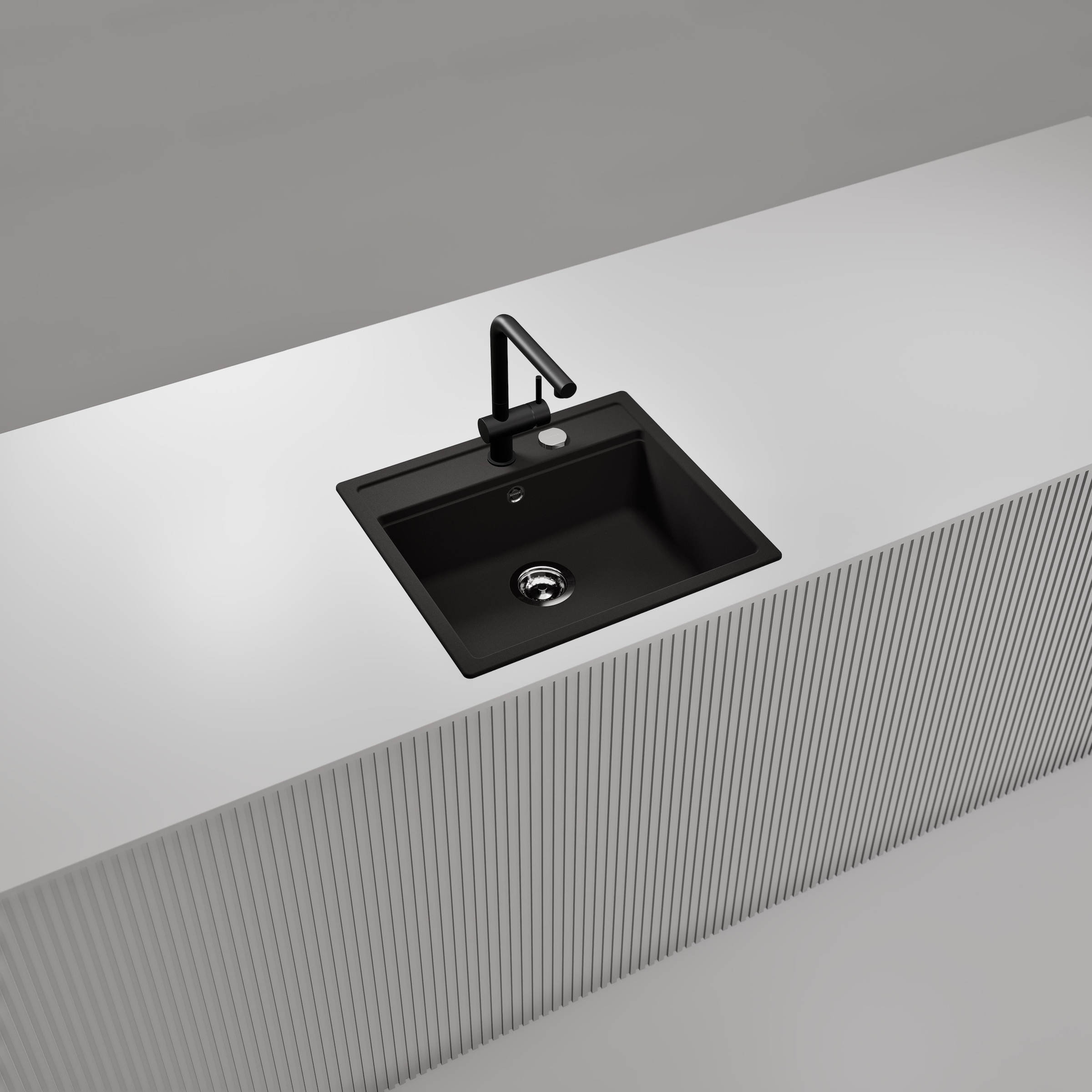 Schock Évier en granit »Nemo N-100 und Armatur Epos« Set, 2 cuis tlg. bestehend aus Spüle und Armatur