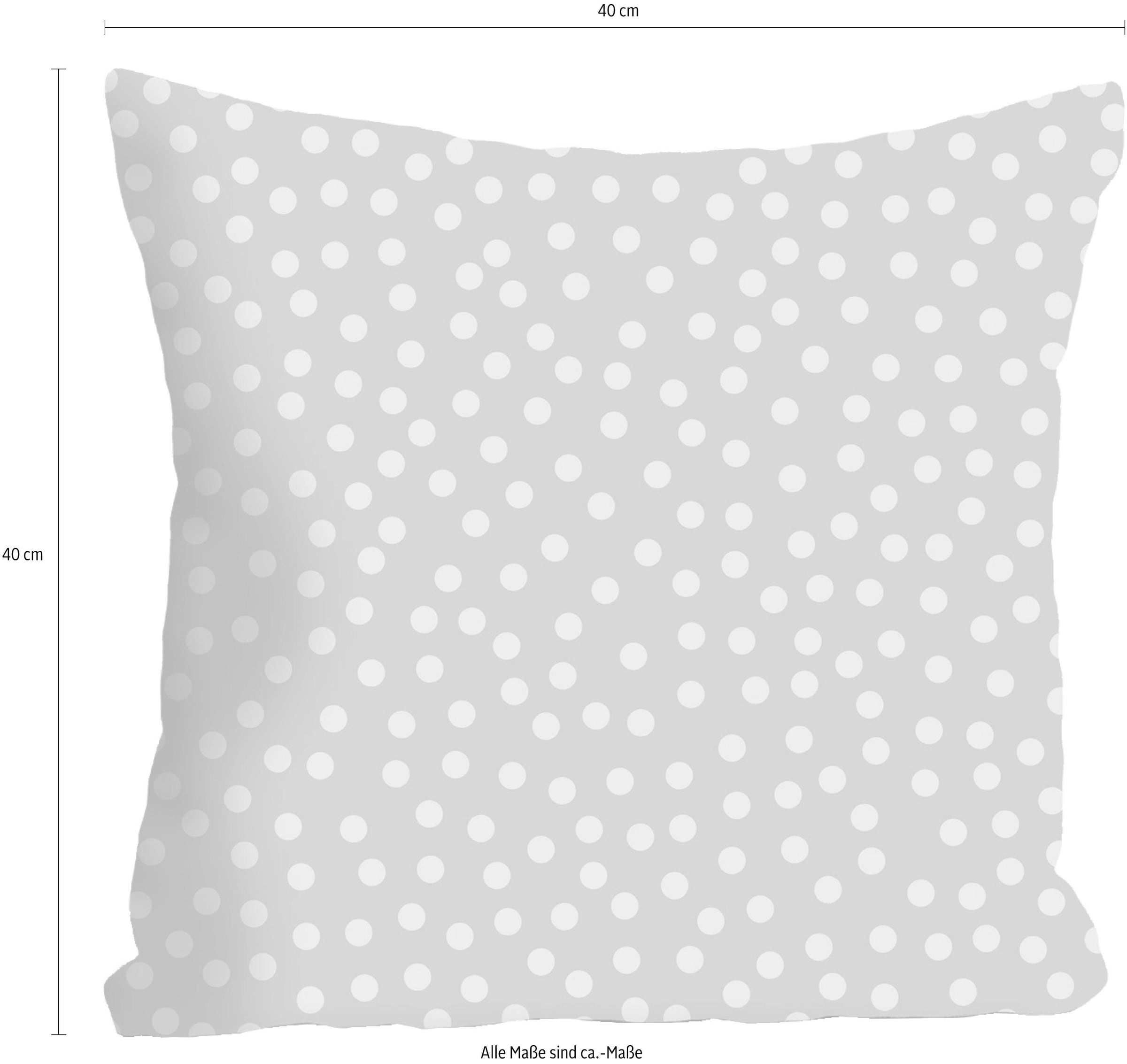 queence Coussin décoratif »Punkte« Kissenhülle ohne Füllung, 1 Stück