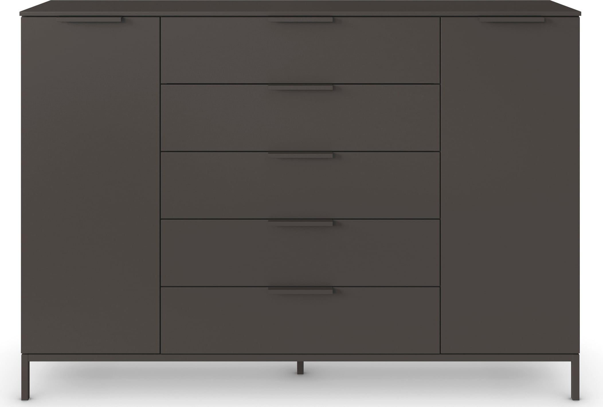 rauch Kombikommode »Kommode Türkommode Sideboard Kombikommode FLIPP« Breite 160/180 cm mit 4 Einlegeböden,  2-türig mit  5 Schubladen und Soft-Close-Funktion in zwei Breiten