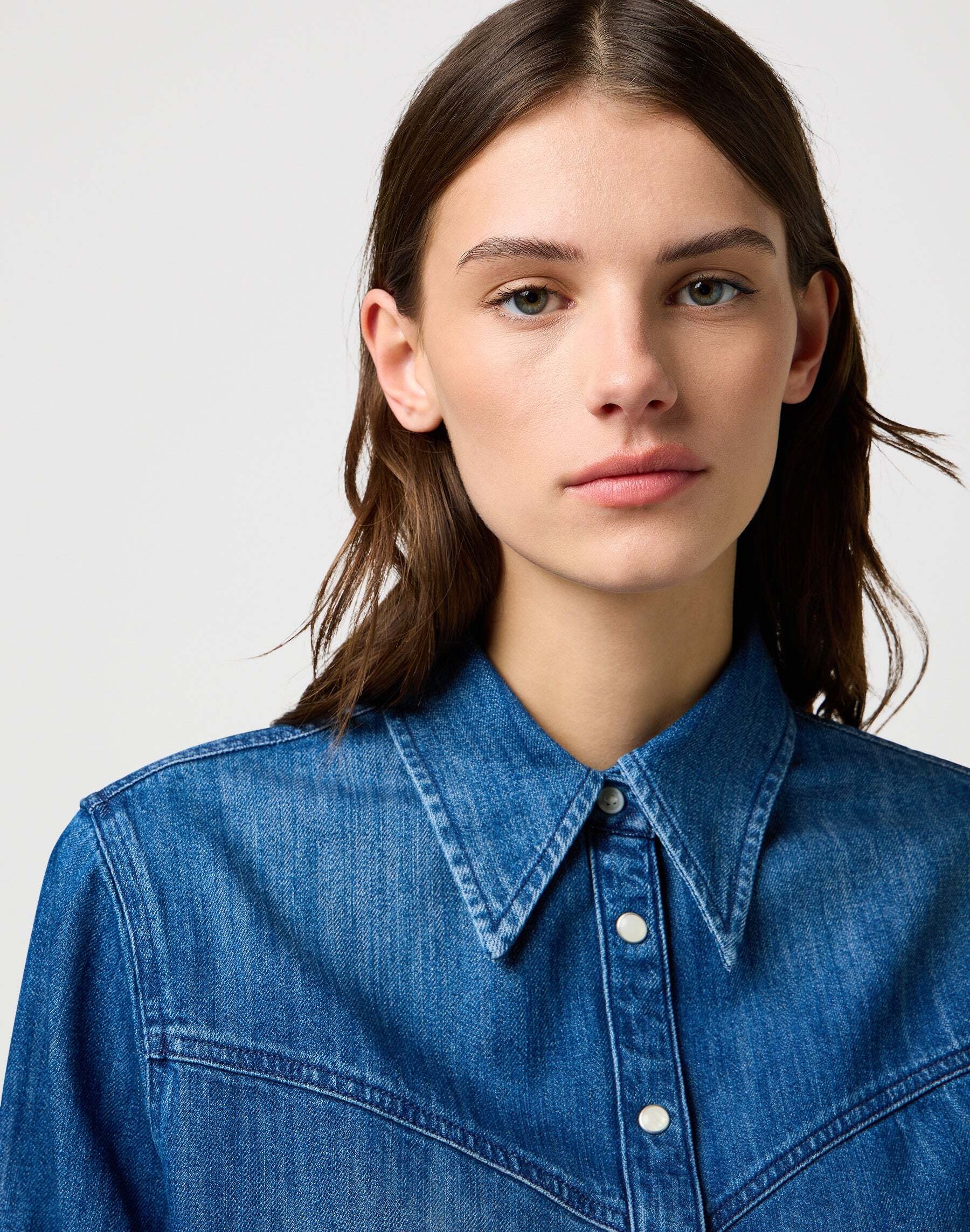 Wrangler Blouse en jean »WRANGLER Jeanshemd Yoke Denim Shirt«