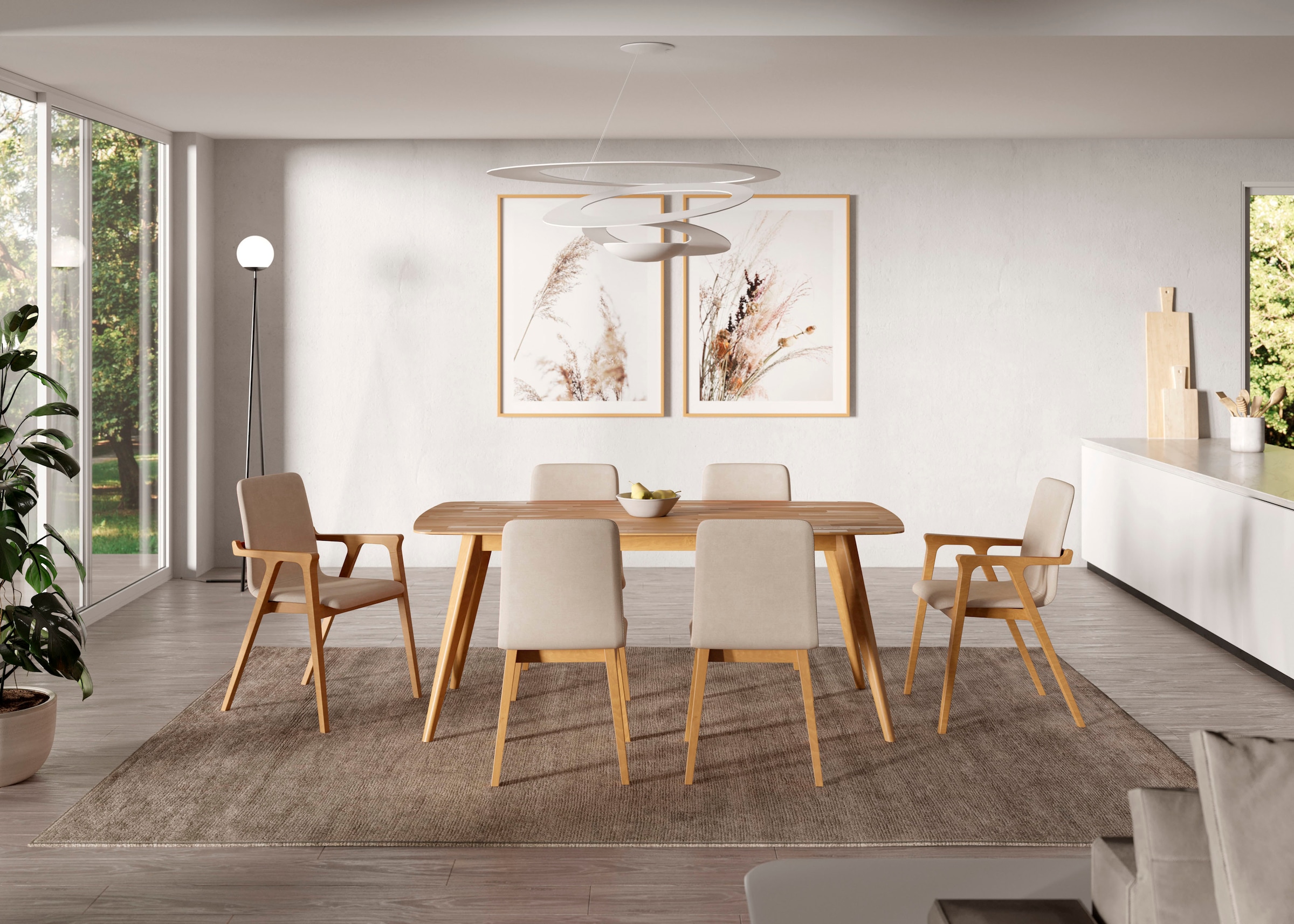 Home affaire Chaise avec accoudoirs »AXA« (Set) 1 cuis