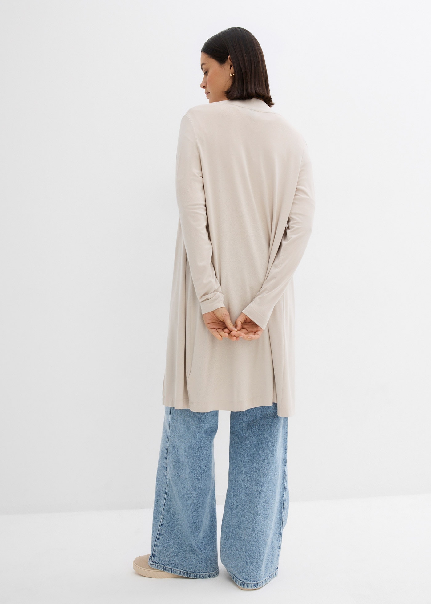 bonprix Shirtjacke gerade Passform, offene Schnittform ohne Verschluss