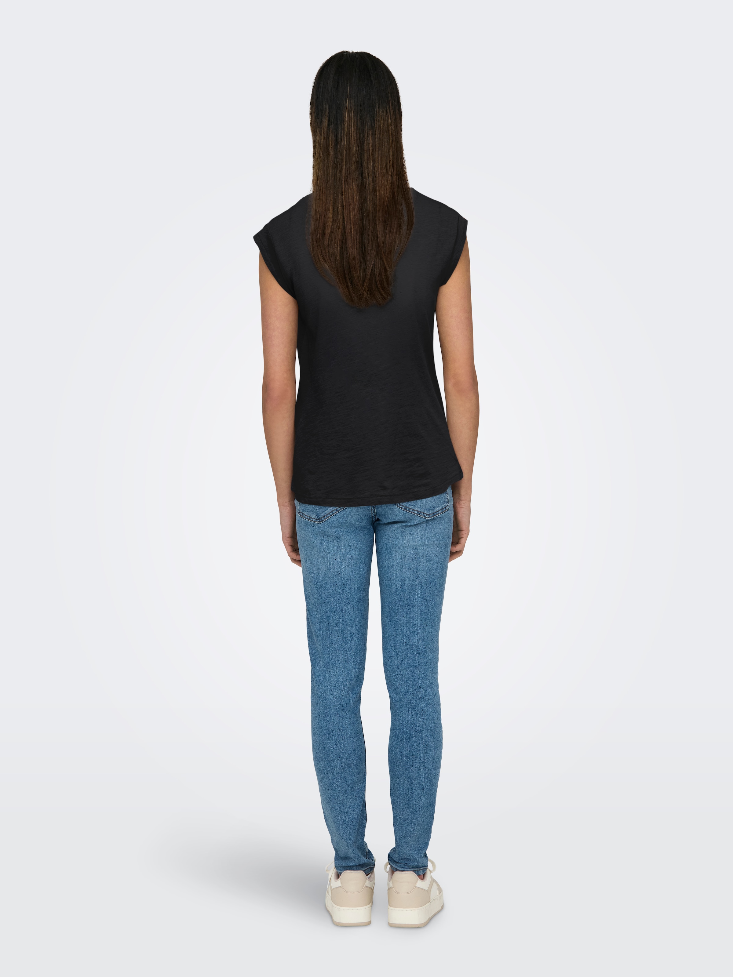 ONLY T-shirt à manches courtes »FEEL/FEATHERS TOP BOX CS JRS«