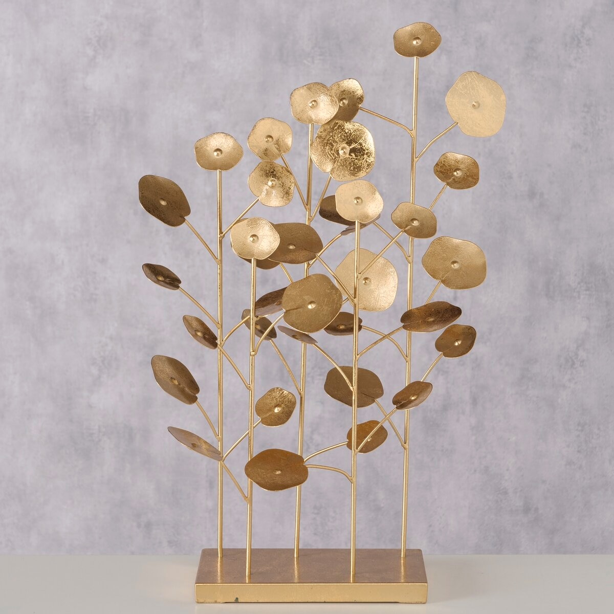 GOODproduct Objet décoratif »1 Stück, Blattform antikgoldfarben, hochwertige Lackierung« fabrication artisanale avec peinture de haute qualité